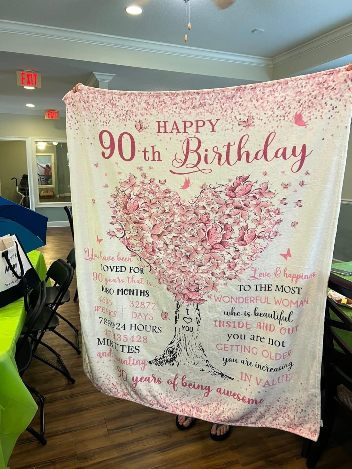 XALAZY 80th Birthday Gifts for Women Blanket 60