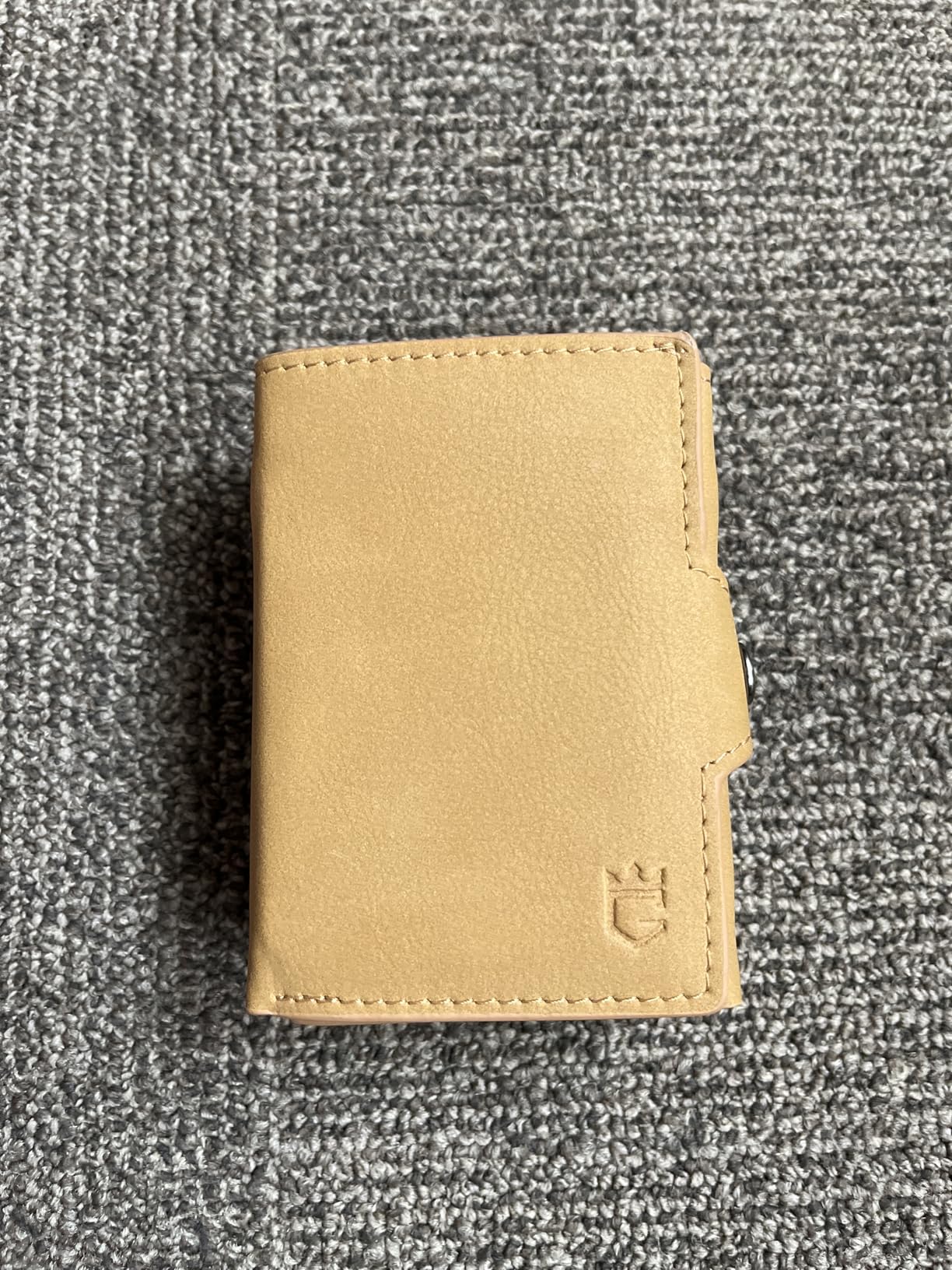 Mens Wallet Card Holder for AirTag, Leather Smart Wallet for Men, Airtag Wallet Pop Up Wallet, RFID Blocking, Slim, Carbon Fiber, Minimalist - 10-14 Card Capacity | ID Window | Cash Slot (Black) - Customer Photo 2