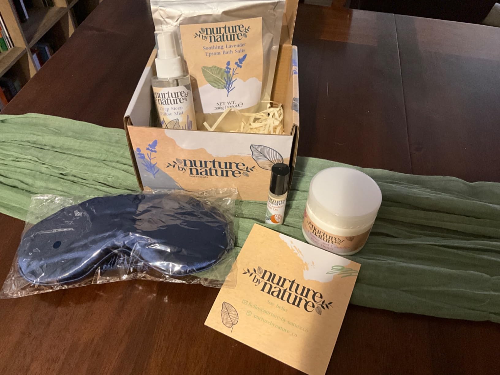 Nurture by Nature Relaxing Spa Gifts for Women - New Mom Gifts Care Package for Women with Deep Sleep Pillow Spray & Bath Salts, Vegan & Cruelty Free New Mommy Essentials - Baby Shower Gift Baskets - Customer Photo 1