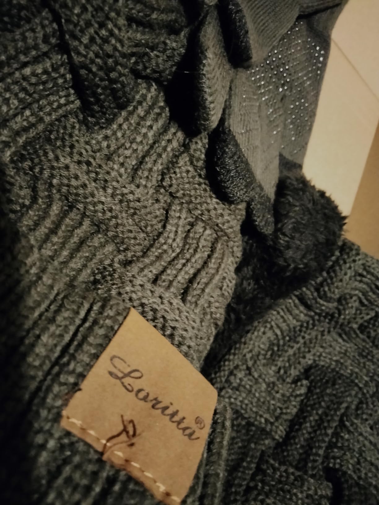 Loritta 3-Pieces Winter Hat Neck Warmer Touchscreen Gloves Set Knit Thick Scarf Beanie Hats Scarves Set Gifts for Women - Customer Photo 1