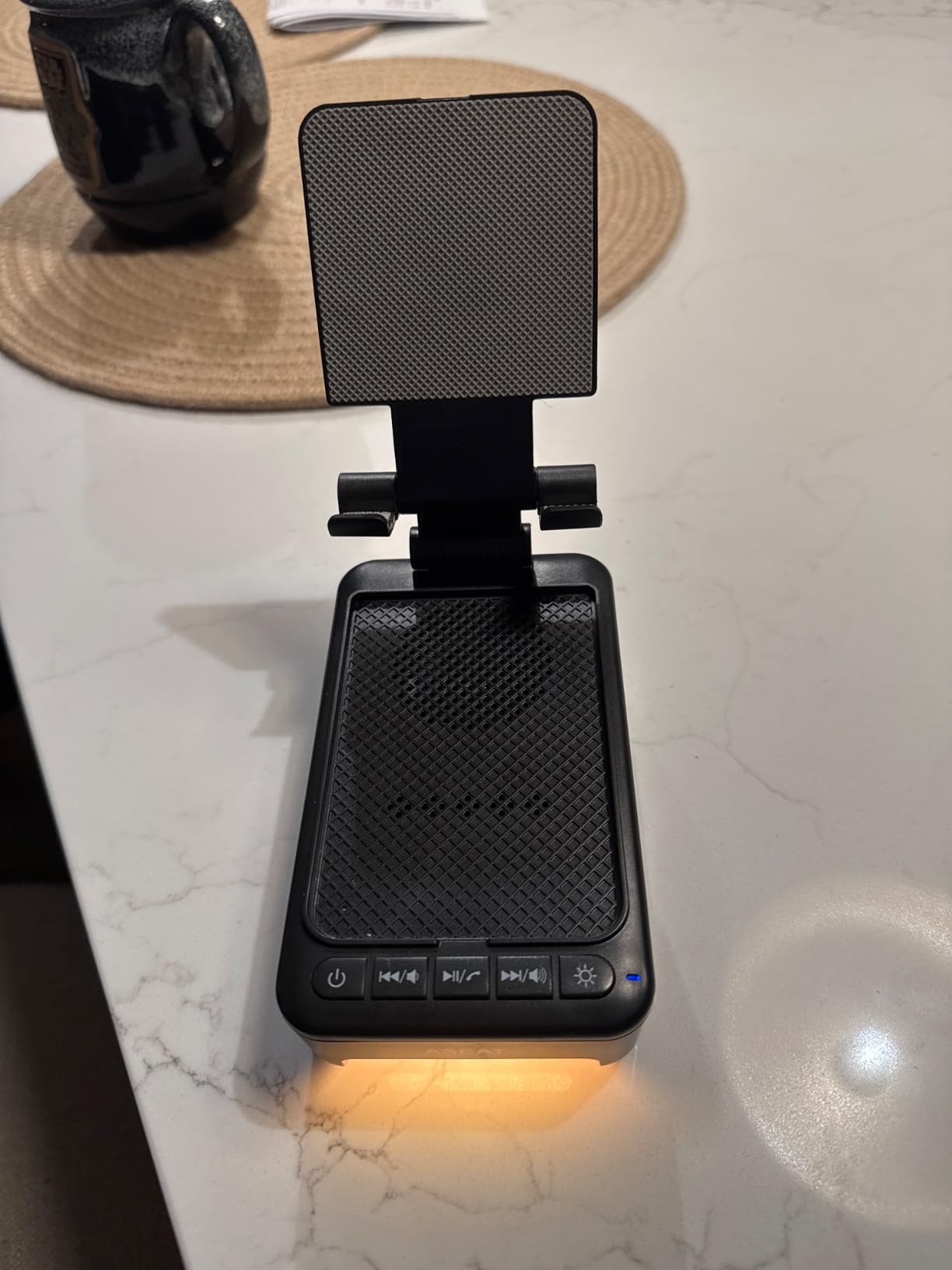 Gifts for Men Him, Cell Phone Stand with Bluetooth Speaker&Led Color Changing Light, Unique Gifts for Women Dad Her Husband, Cool Tech Gadget Wireless Speaker, Birthday Gifts for Men, Ideal Gifts - Customer Photo 3