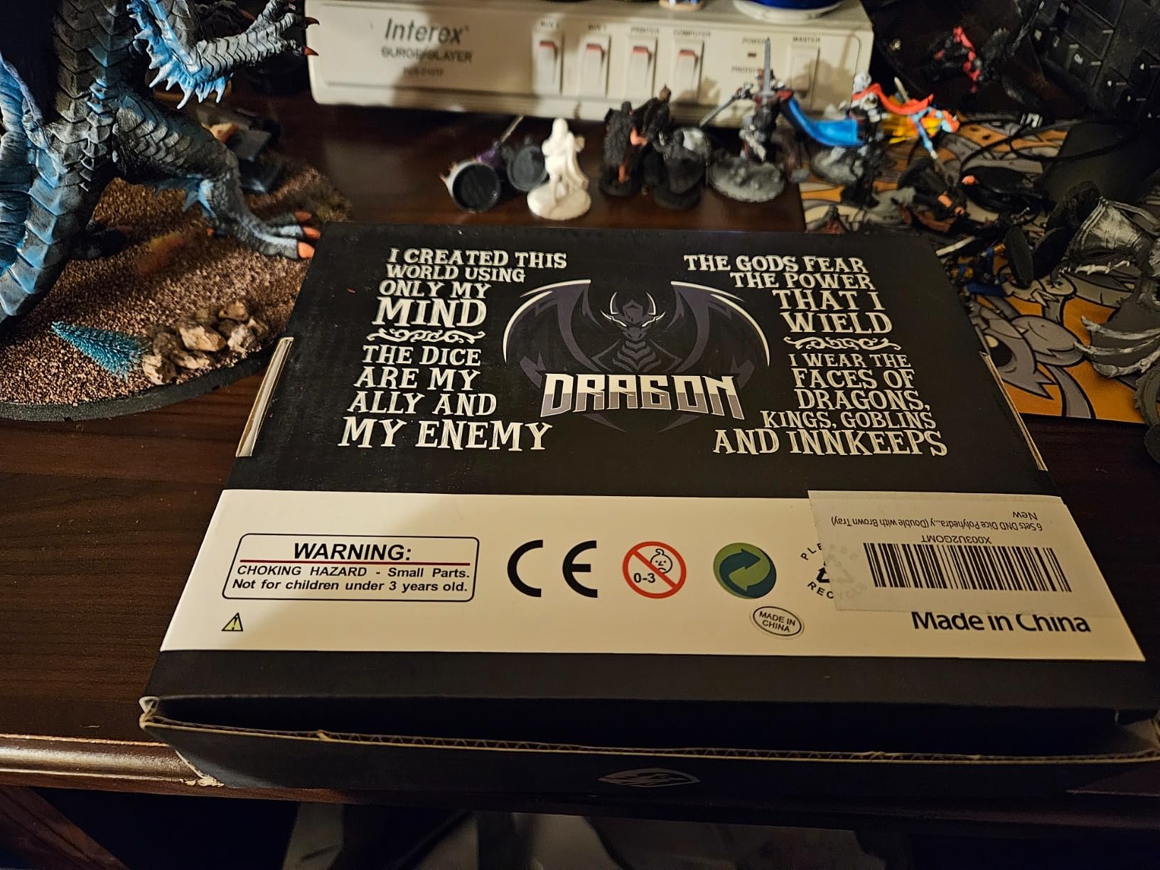 6 Sets DND Dice Polyhedral Dungeons and Dragons Rolling Dice for RPG MTG Table Games with Free Six Drawstring Bags and PU Leather D&D Dice Tray (Single with Brown Tray) Customer Review 6 Sets DND Dice Polyhedral Dungeons and Dragons Rolling Dice for RPG MTG Table Games with Free Six Drawstring Bags and PU Leather D&D Dice Tray (Single with Brown Tray) - Customer Photo 1