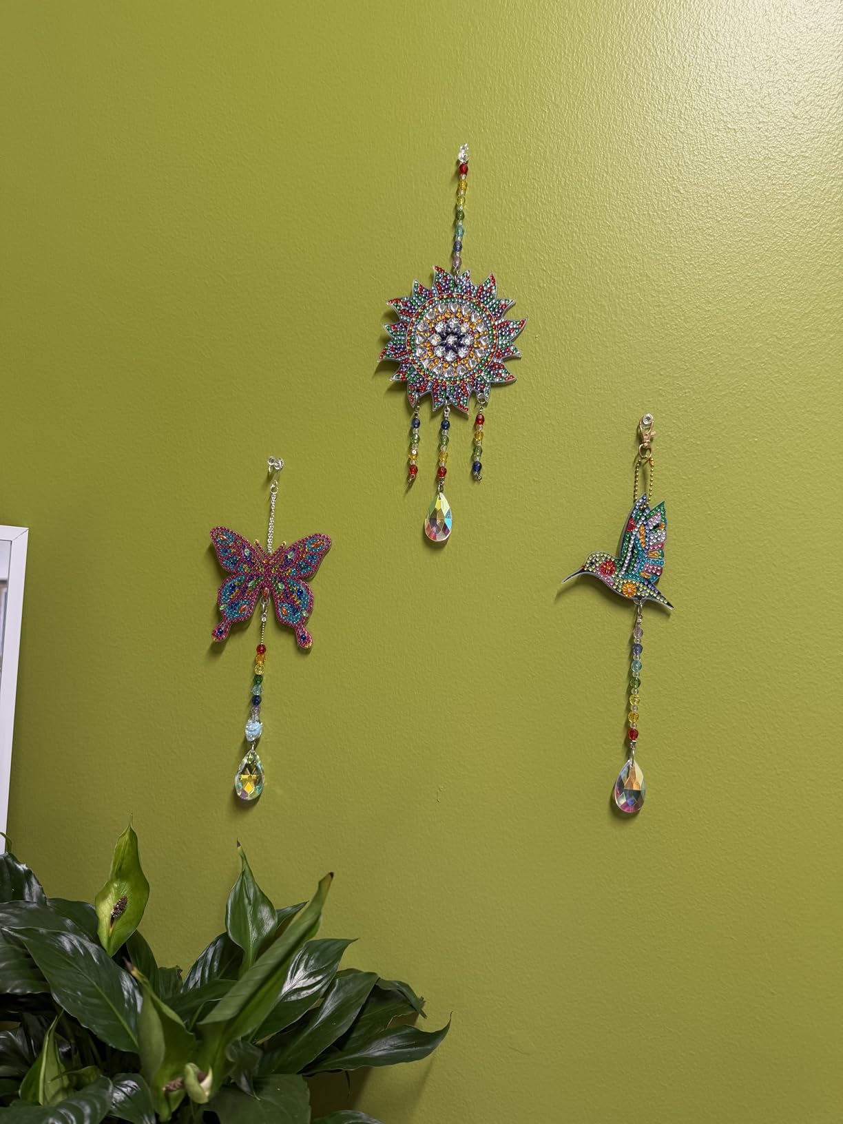 Crafts for Kids Ages 8-12, Birthday Gifts Presents for 6 7 8 9 10 11 Year Old Girls Diamond Painting Kits for Girl Toys Age 5-11 Teen Adults Wind Chimes Crystal Window Suncatcher for Home Garden Decor - Customer Photo 0