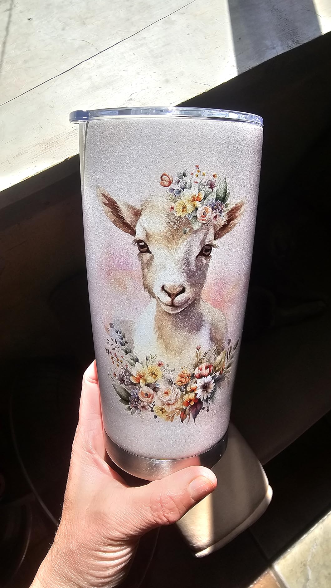 SANDJEST Sloth Tumbler 20oz Girl Loves Sloths Stainless Steel Insulated Tumblers Coffee Travel Mug Cup Gift for Women Girls Teen Birthday Christmas Customer Review SANDJEST Sloth Tumbler 20oz Girl Loves Sloths Stainless Steel Insulated Tumblers Coffee Travel Mug Cup Gift for Women Girls Teen Birthday Christmas - Customer Photo 1