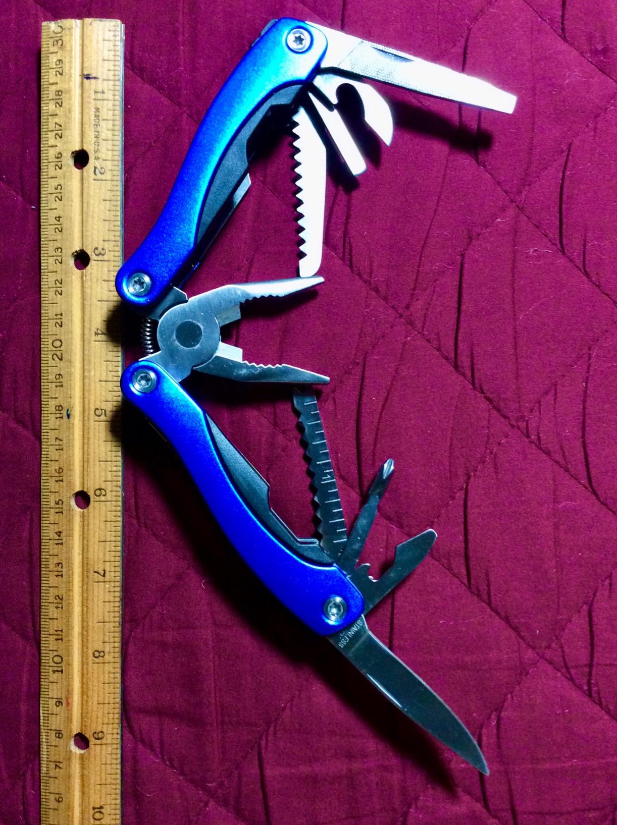 YOU ARE MY HERO 15-in-1 Multitool, Christmas Stocking Stuffer for Men, Compact Stainless Steel EDC, Practical Gift for Camping, Hiking, Fishing, Survival, All-in-One Tool for Dad, Brother, Boyfriend - Customer Photo 1