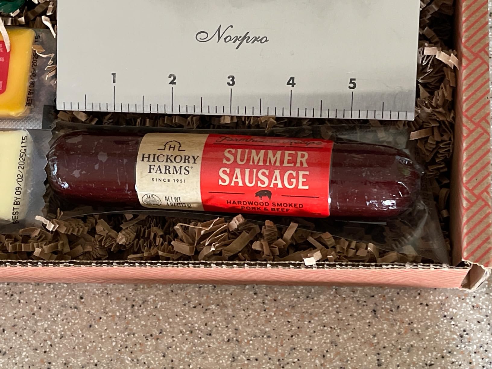 Hickory Farms Farmhouse Meat & Cheese Food Gift Basket (Small) - Box Set | Charcuterie Board Food | Summer Sausage | Father's Day | Mother's Day | Easter | Christmas | Holiday | Housewarming | Gourmet | Sympathy | Care Package Customer Review Hickory Farms Farmhouse Meat & Cheese Food Gift Basket (Small) - Box Set | Charcuterie Board Food | Summer Sausage | Father's Day | Mother's Day | Easter | Christmas | Holiday | Housewarming | Gourmet | Sympathy | Care Package - Customer Photo 2