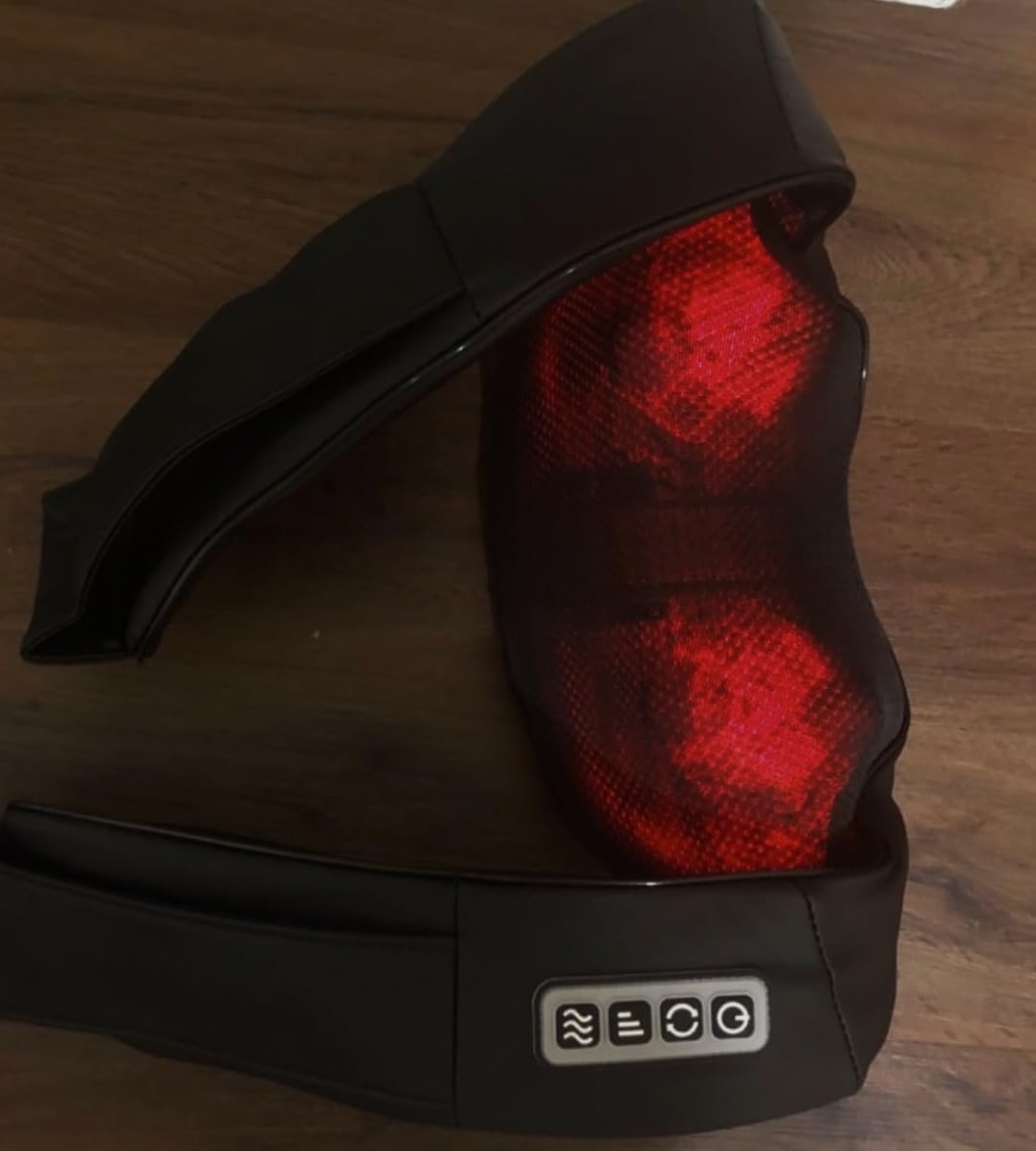 AERLANG Shiatsu Back and Neck Massager, Back Massager Deep Tissue Kneading Neck and Shoulder Massage with Heat, Electric Massage Pillow Fathers Day Gift Ideas from Daughter Son(NOT Cordless) - Customer Photo 2