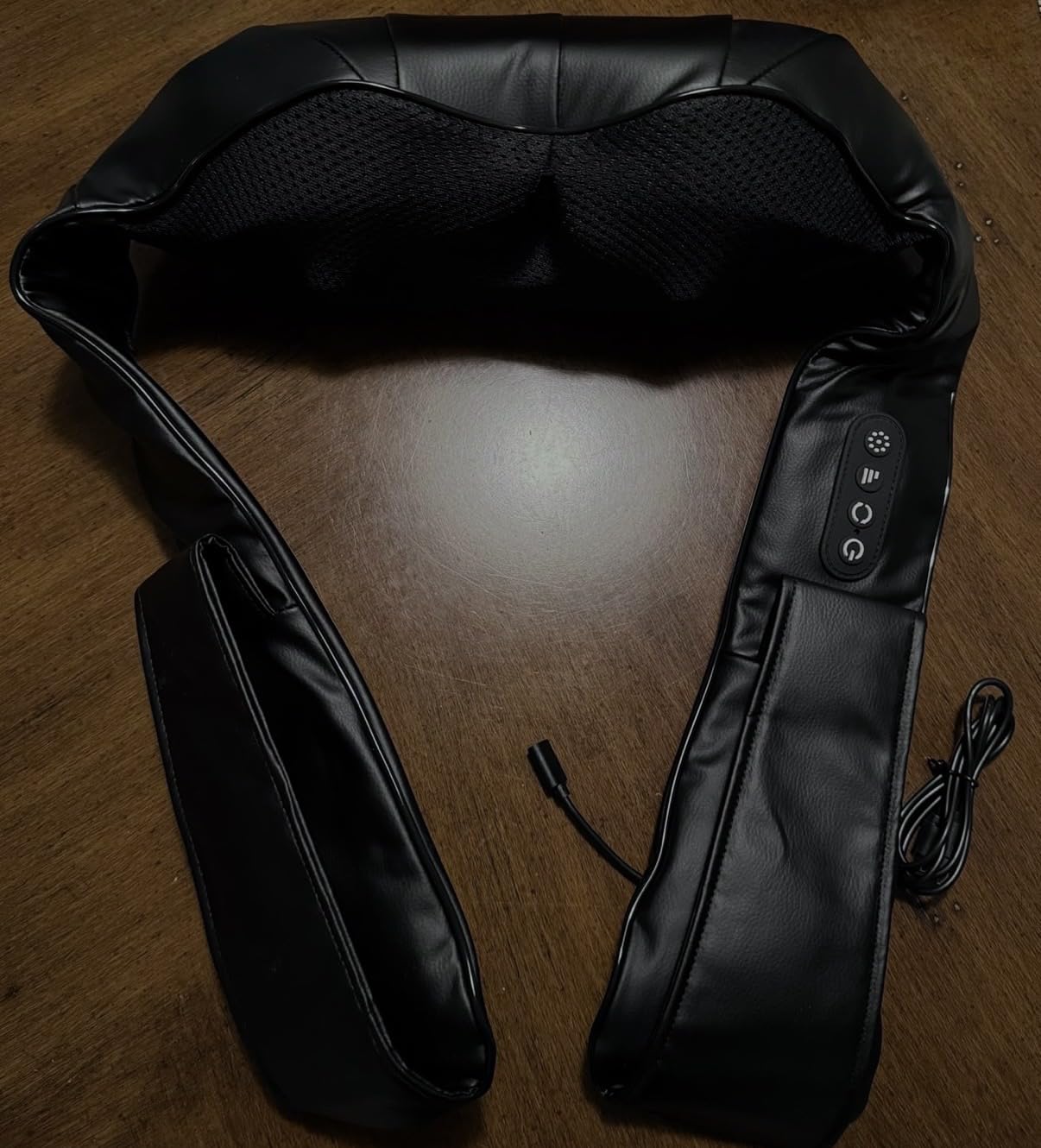 AERLANG Shiatsu Back and Neck Massager, Back Massager Deep Tissue Kneading Neck and Shoulder Massage with Heat, Electric Massage Pillow Fathers Day Gift Ideas from Daughter Son(NOT Cordless) - Customer Photo 2