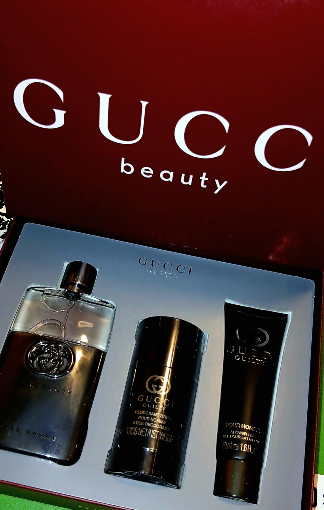 Gucci Guilty 3-Piece Set for Men, (3.0 Oz Eau De Toilette Spray + 2.5 Oz Deodorant + 1.6 Oz Shower Gel) - Customer Photo 1