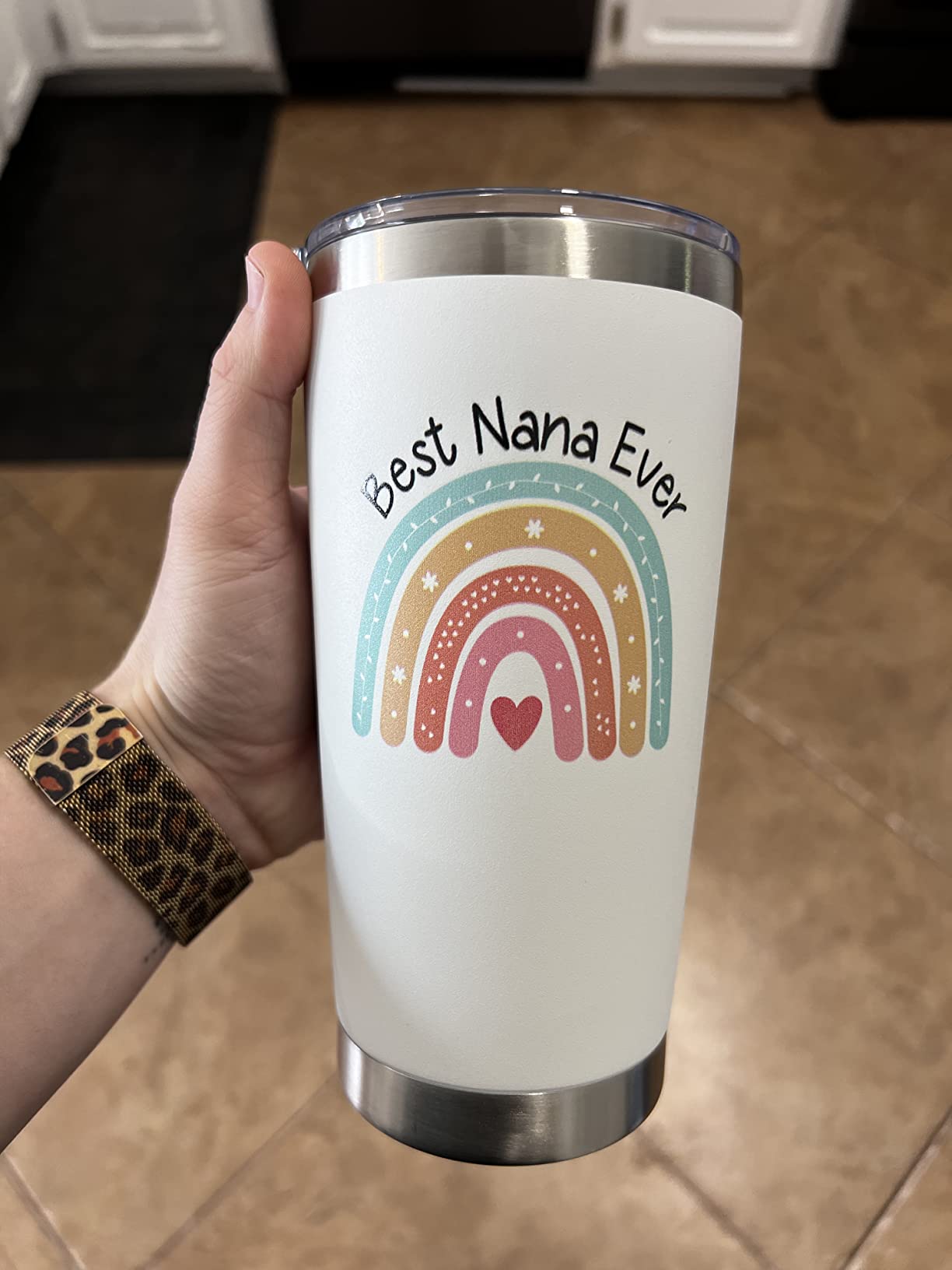 Nana Gifts for Grandma Tumbler with Lid And Straw 20 Ounce - Best Grandma Gifts for Grandma Birthday Gifts for Nana Grandma Coffee Tumbler Nana Mothers Day Gifts Nana Coffee Mug Gifts for New Grandma Customer Review Nana Gifts for Grandma Tumbler with Lid And Straw 20 Ounce - Best Grandma Gifts for Grandma Birthday Gifts for Nana Grandma Coffee Tumbler Nana Mothers Day Gifts Nana Coffee Mug Gifts for New Grandma - Customer Photo 1