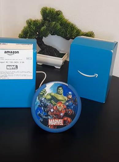Echo Pop Kids (newest model), Designed for kids, Designed for Alexa+, parental controls, Includes 6 months of Amazon Kids+, Marvel's Avengers customer photo 1