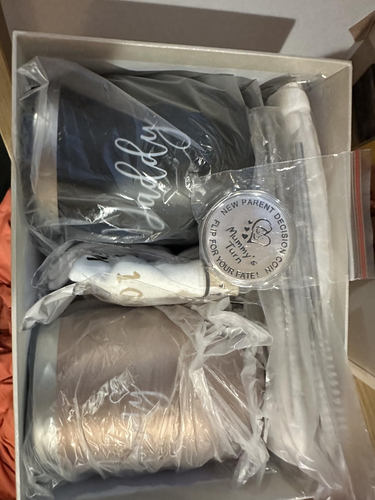 New Mom Gifts for Women, Top Pregnancy Gifts for New Parents Gender Reveal Gifts with Mom and Dad Tumbler Set for First Time Moms, Expecting Parents to Be, Gender Reveal, Baby Shower - Customer Photo 2