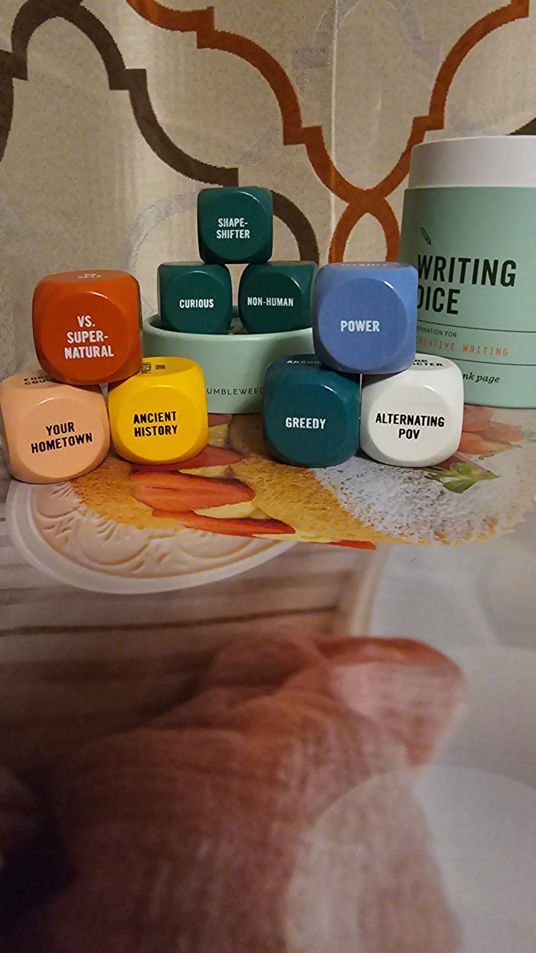 Two Tumbleweeds Writing Dice - Creative Writing Game for Adults, Writers & Teachers - Set of 9 Dice for Story Inspiration - Gifts for Writers - 1+ Players - Customer Photo 2