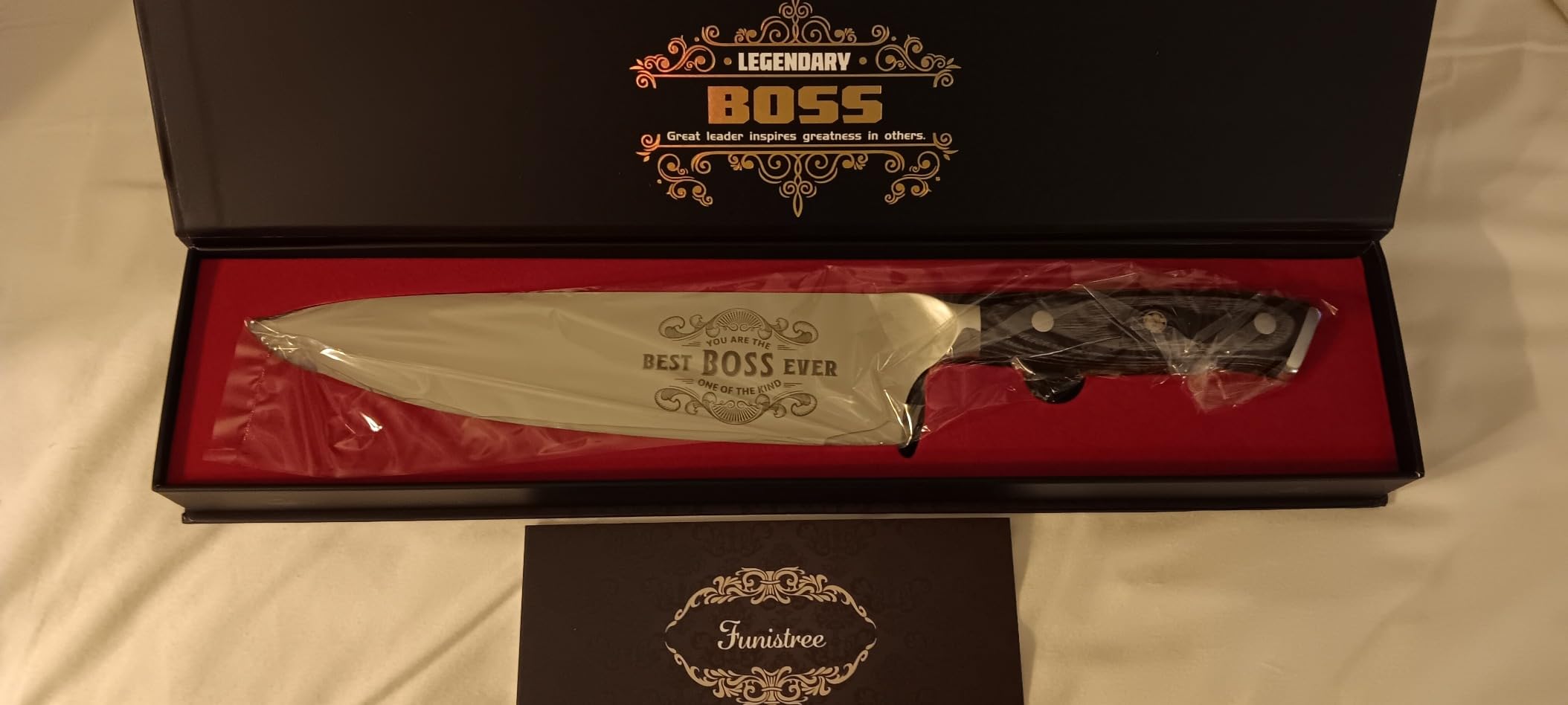 Gifts for Brother Men Christmas, Kitchen Cooking Knife Brother Gifts for Birthday, 8 inch Professional German High Carbon Stainless Steel Chef Knife, Brother Gifts Xmas Stocking Stuffers - Customer Photo 4