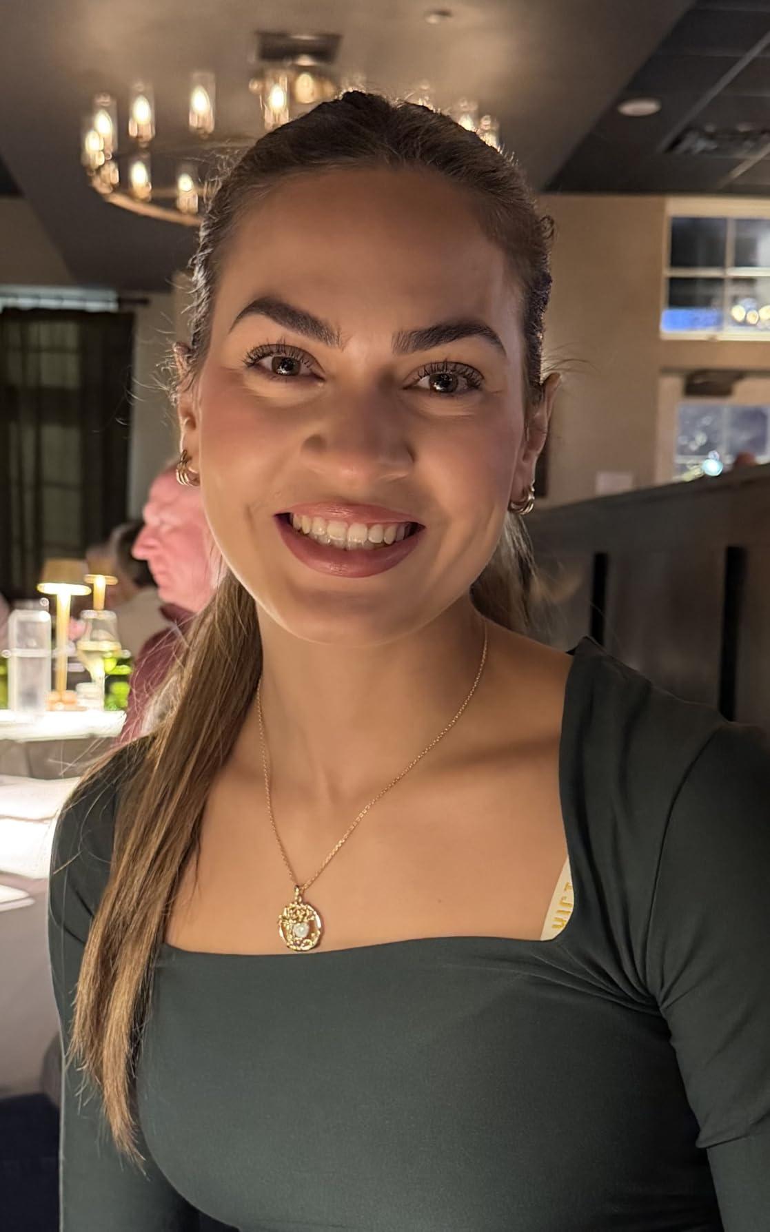 FANCIME Tree of life Birthstone necklace Sterling Silver Pendant Birthstone Necklace Gemstone Anniversary Birthday Jewelry Christmas Gifts for Mom Her Wife - Customer Photo 1