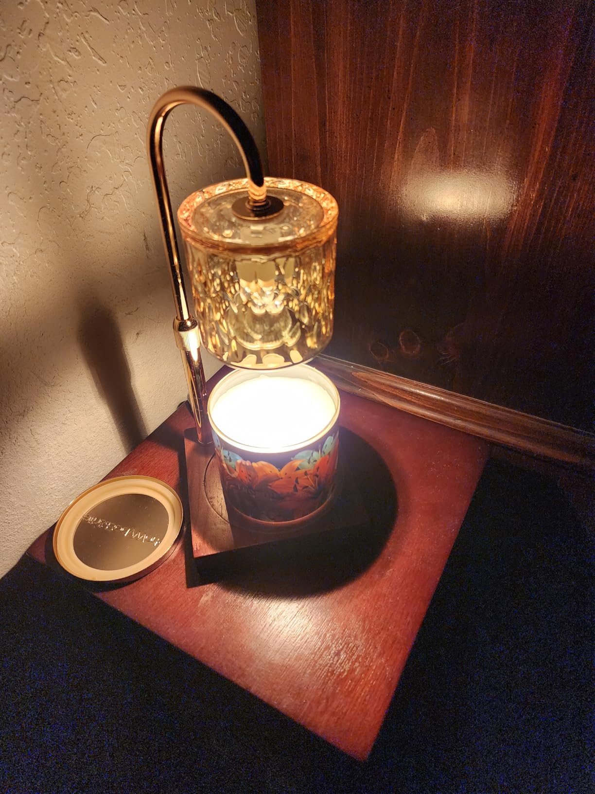 Candle Warmer Lamp with 3 Bulbs, Adjustable Height Dimmable Candle Warmer with Timer, Candle Lamp with Charming Gift Box Ribbon,Birthday Gifts for Women Mom, House Warming Gifts New Home Decor - Customer Photo 4