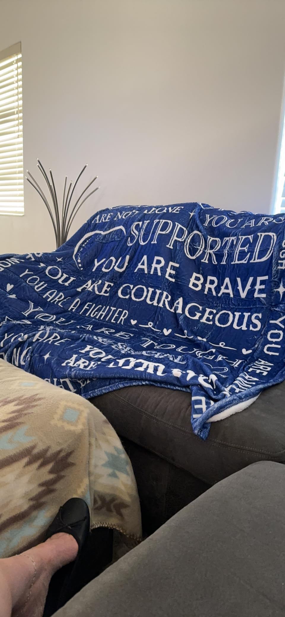 SteadStyle Get Well Soon Gifts for Women- Inspirational Gifts Blanket, Feel Better After Surgery Gifts for Sick Women, Thinking of You Gift for Her Friend Sister Coworker, 60'' x 50'' Customer Review SteadStyle Get Well Soon Gifts for Women- Inspirational Gifts Blanket, Feel Better After Surgery Gifts for Sick Women, Thinking of You Gift for Her Friend Sister Coworker, 60'' x 50'' - Customer Photo 3