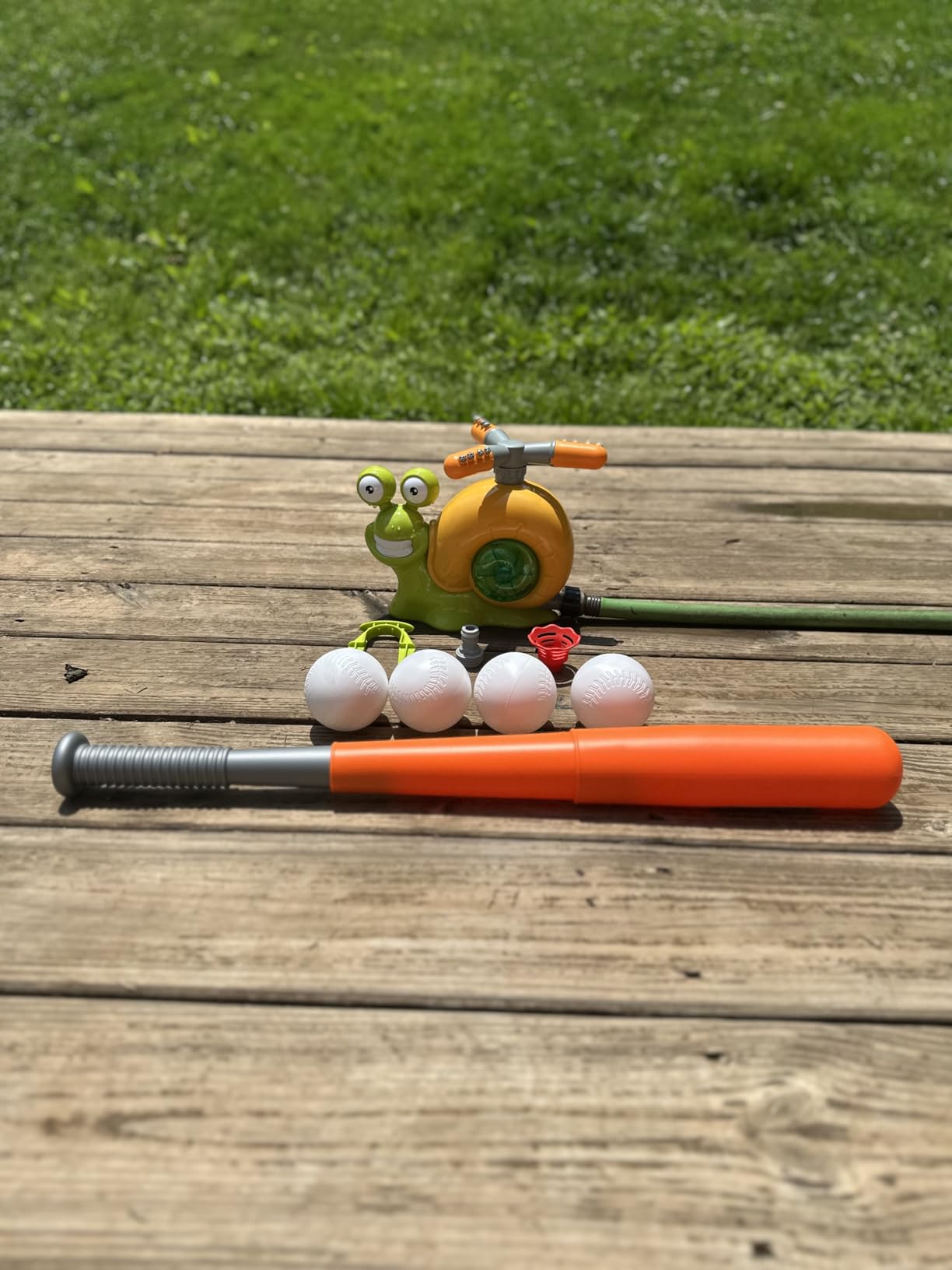 Water Rocket Sprinkler for Kids, Outdoor Summer Launcher Toy, Fun Backyard Sprinkler for Lawn Garden Play, Great Gift for Toddlers Boys Girls Ages 3-12 Years Old - Customer Photo 1