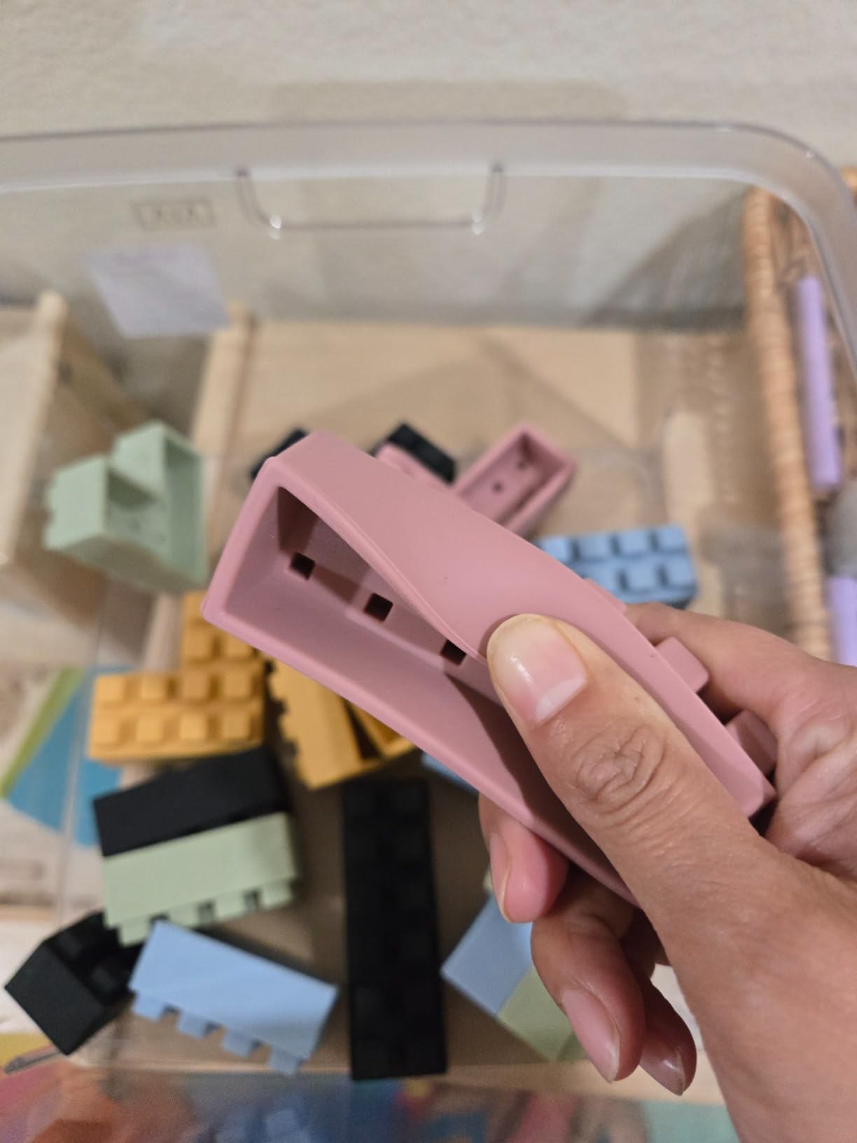 ROHSCE Baby Soft Blocks Building Block Toys, Blocks for Babies 6 Months and Up STEM Educational Toddler Gifts, Soft Rubber Baby Blocks 12-18 Months Big Building Blocks Sensory Toys, 70PCS - Customer Photo 2