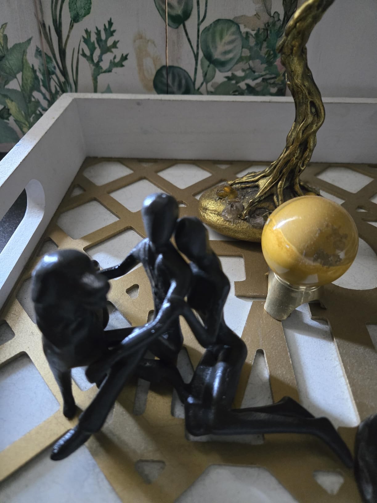 Wedding Gifts for Couples 2025, Romantic Couple Iron Sculpture 12in Handcrafted Passionate Love Metal Statue Decoration, Christmas Anniversary for Women Men Her Him Wife Husband Gifts - Customer Photo 2