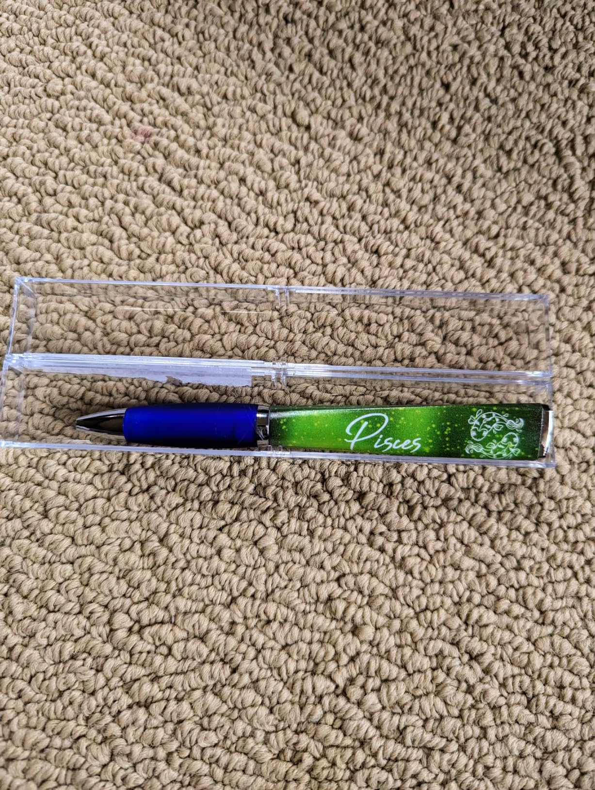 ANINKABOVE Capricorn Zodiac Sign Ballpoint Pens (3-Sided Pen in acrylic case) Zodiac Pen Gift, Cool Constellation Design, Zodiac Gifts Pretty - Fancy Pens Great Astrology Gifts for Women and Men - Customer Photo 1