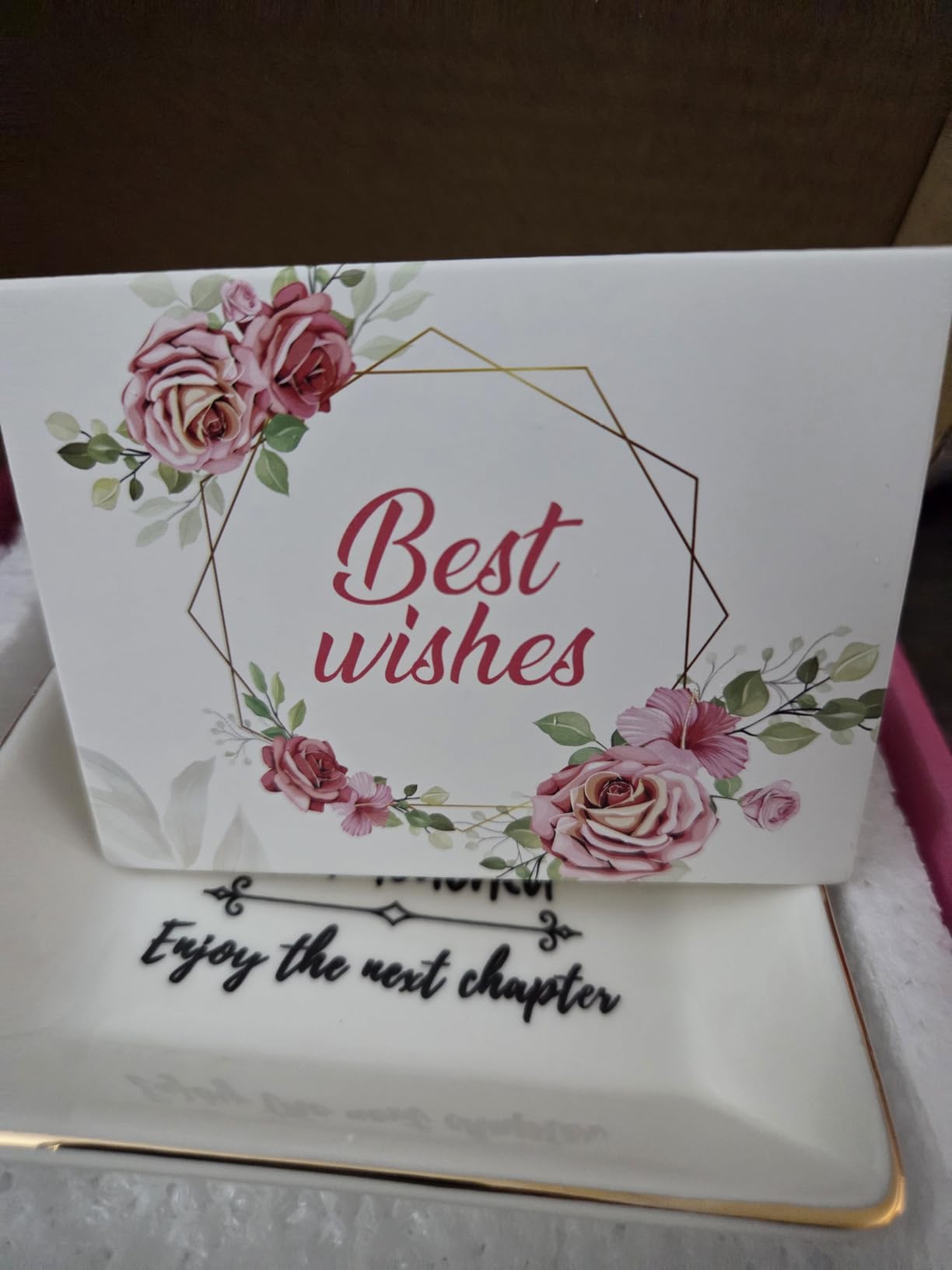 Spegiffu Retirement Gifts for Women Coworker Leaving Gifts Going Away Gift Retirement Gift Jewelry Dish for Friends Retired Teachers Nurses Doctor Boss Goodbye Farewell Gifts for Coworkers New Job - Customer Photo 2