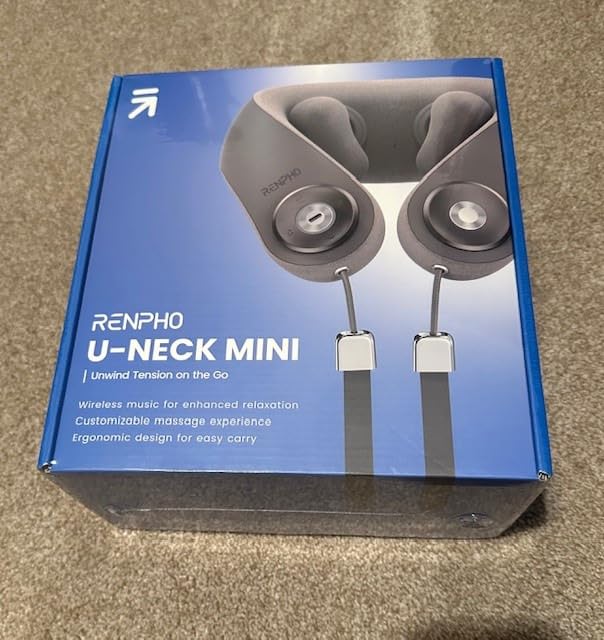 RENPHO Cordless Neck Massager with Heat, 6D Kneading Massage, Portable Heated Neck Pain Relief Massager for Travel, Gifts for Women & Men - Customer Photo 1