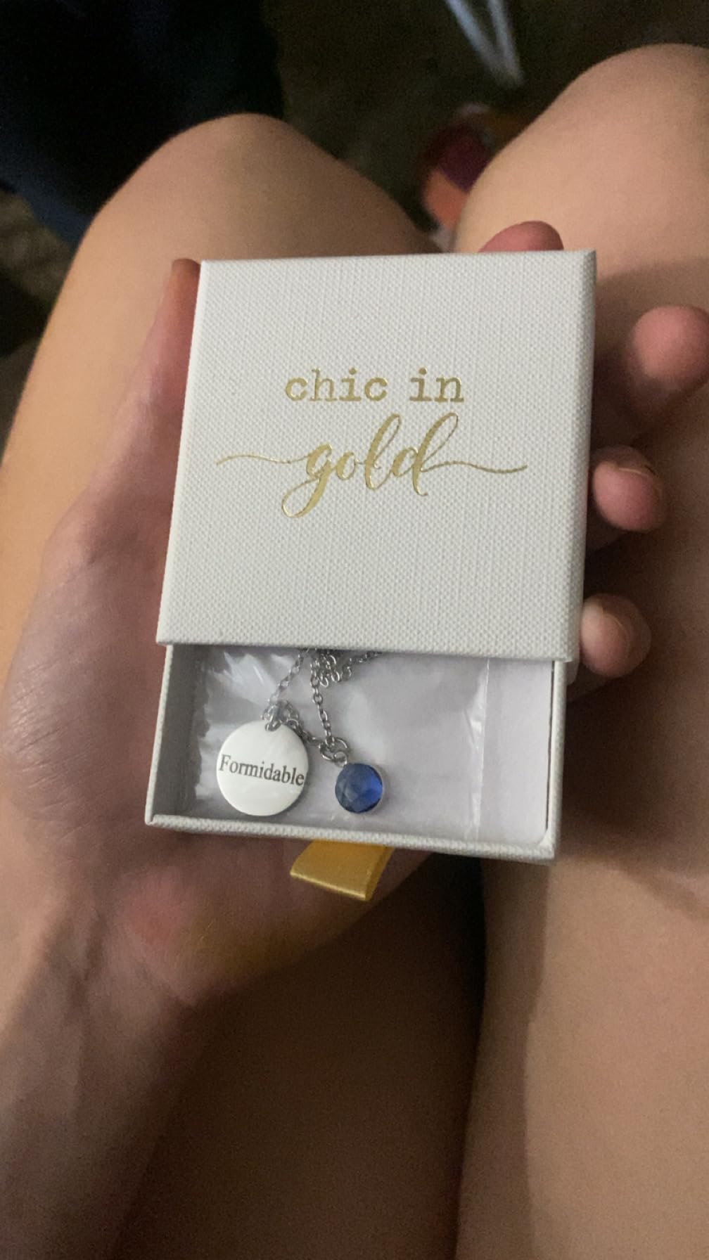 Personalized Birthstone Name Necklace for Women Girls Wife Push Presents for New Mom, Custom Birthday Gift Bridesmaid Jewelry Gold Silver Rose Mother and 1 Child Daughter Mother's Day Christmas Gifts - Customer Photo 1