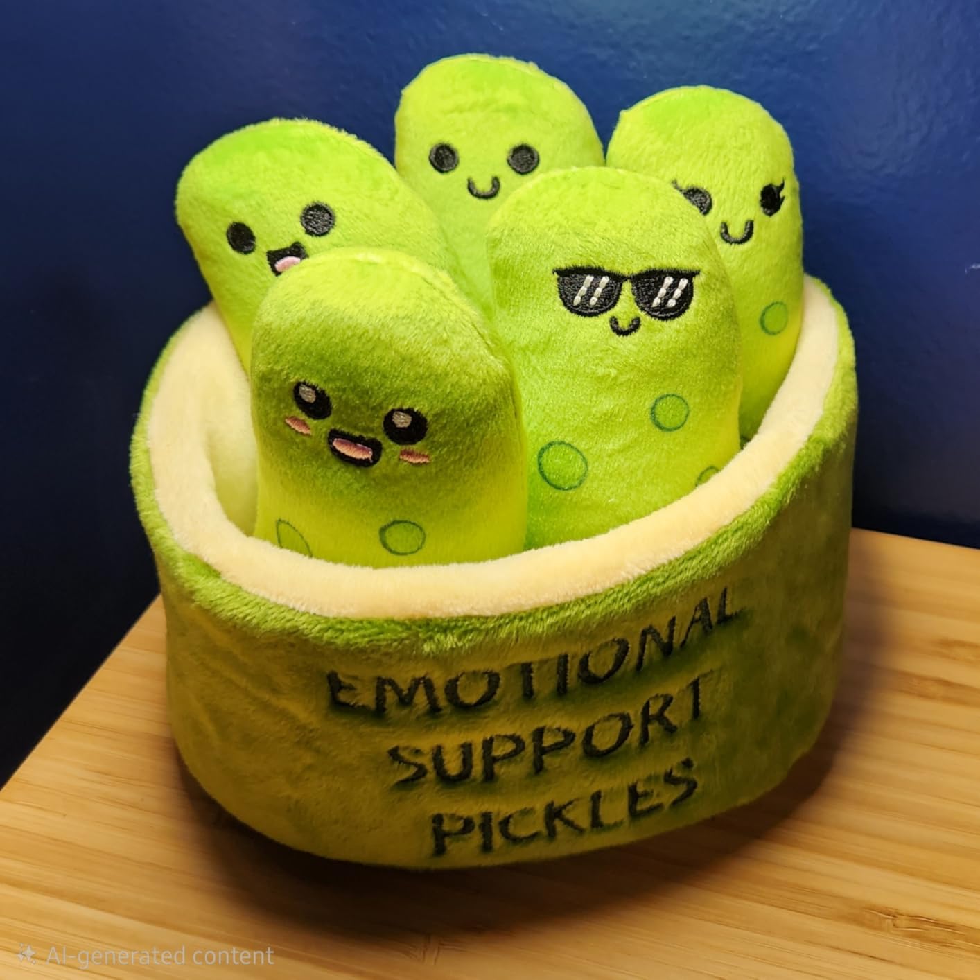 WHAT DO YOU MEME? Emotional Support Chicken Nuggets by Relatable, Cuddly Plush Toys and Stuffed Animals, Includes 5 Plushies with Basket - Customer Photo 1