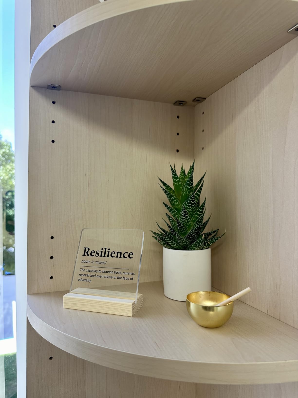 Difference Maker Gifts for Teacher Coach Mentor Boss Leader, Thank You Appreciation Gifts for Coworkers Employee Staff Women Men Motivational Office Desk Decor Cubicle Acrylic Sign, 4 x 4 Inches - Customer Photo 2