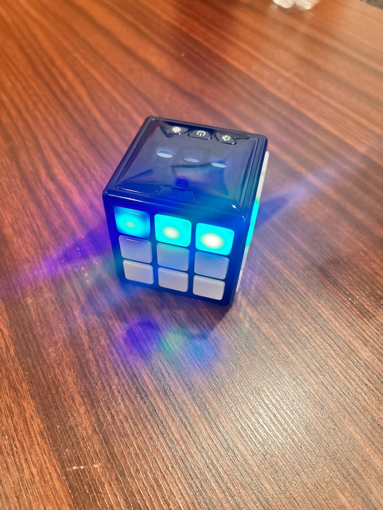 Rechargeable Game Handheld Cube - 15 Fun Brain & Memory Game with Score Screen - Christmas Easter Birthday Gifts for Boys Girls Ages 6-12+ Years Old - Toy Gift Idea for Kids Teens (Black) - Customer Photo 2