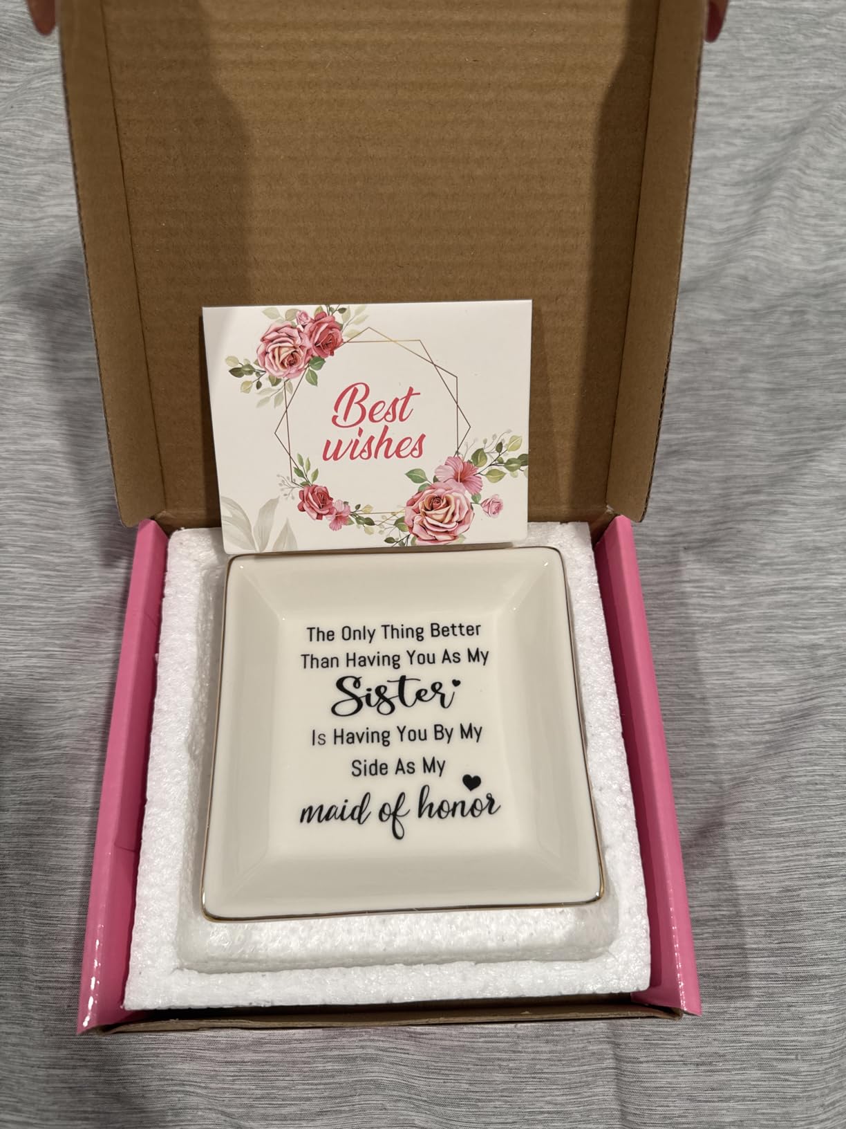 Step Mom Gifts for Bonus Mom Jewelry Dish Ring Dish Tray for Mother in Law Birthday Christmas Valentines Mother's Day Gift for Stepmom Bonus Mom - Thank You for Loving Me As Your Own Customer Review Step Mom Gifts for Bonus Mom Jewelry Dish Ring Dish Tray for Mother in Law Birthday Christmas Valentines Mother's Day Gift for Stepmom Bonus Mom - Thank You for Loving Me As Your Own - Customer Photo 2