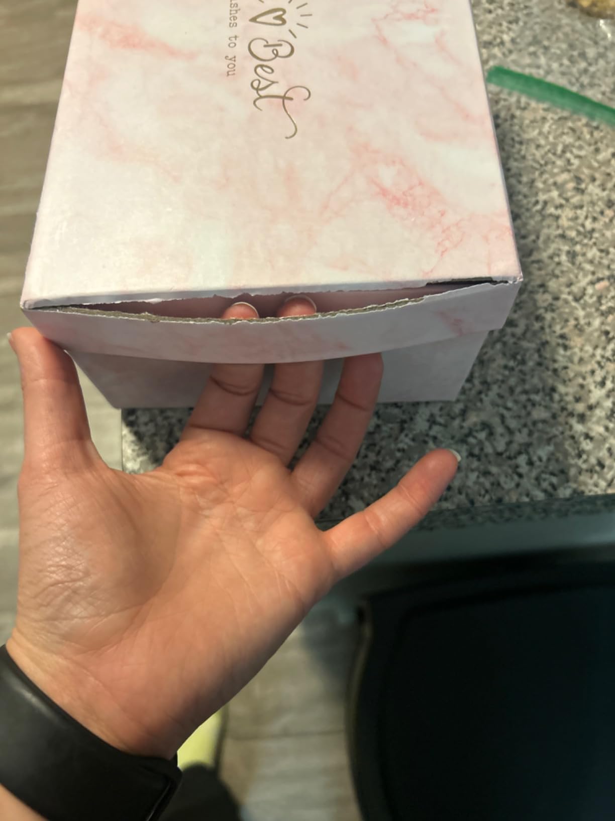 Farewell Gifts Coworkers Going Away Gift for Women Lucky Goodbye Box for Coworker Lady Manager Employee(Blue, Thank You) - Customer Photo 1