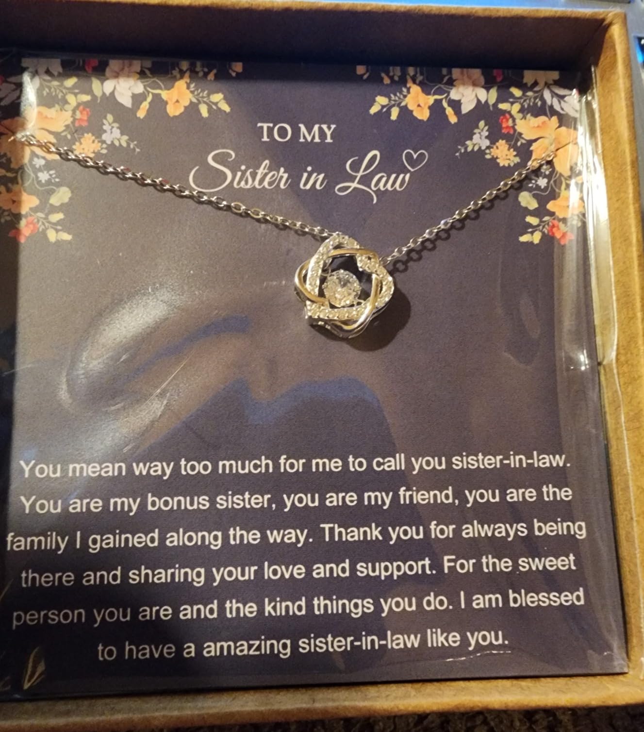 Sister Gifts, Sterling Silver Interlocking 2 Hearts Necklace for Women, Sister in Law Birthday Gifts, Expecting Mom Christmas Jewelry - Customer Photo 1