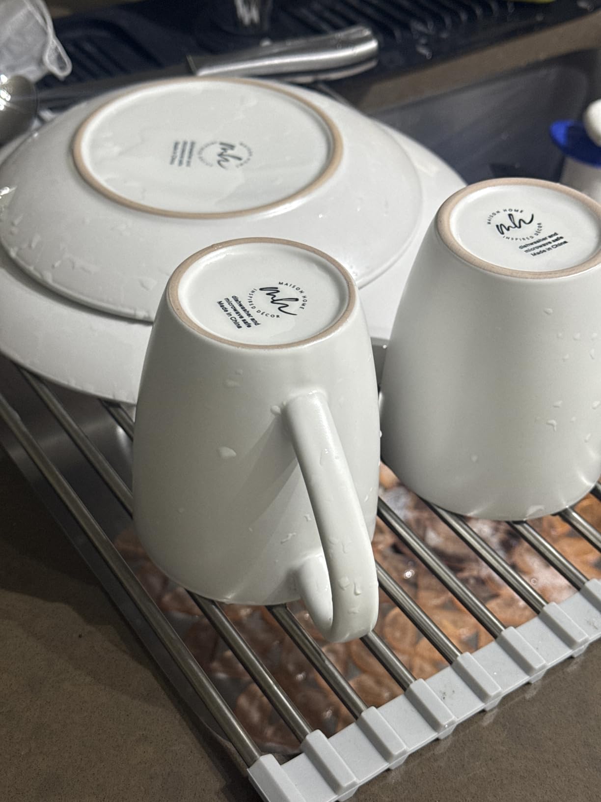 Tomorotec Stainless Steel Roll Up Dish Drying Rack, Foldable Over The Sink Rolling Drainer Rack, Multipurpose Kitchen Gadget Draining Caddy Organizer, Space Saving Sink Accessory Storage Shelf Holder - Customer Photo 1