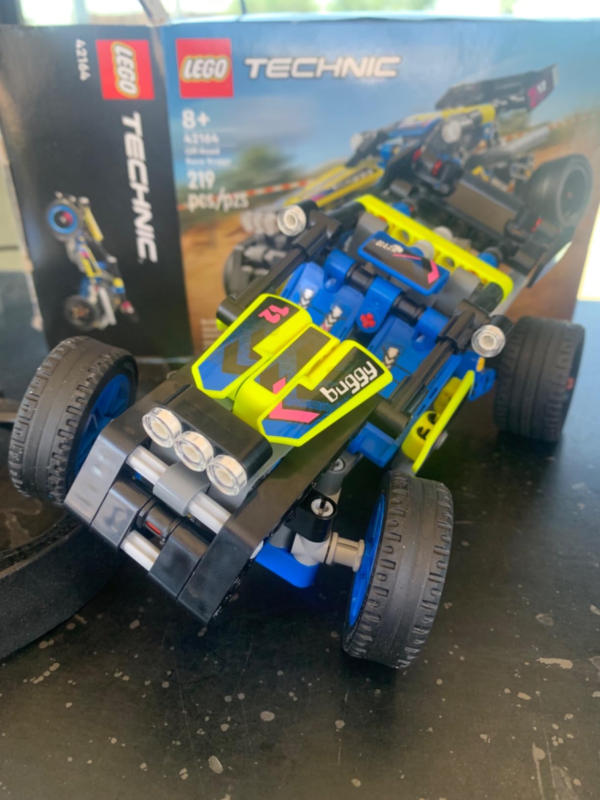 LEGO Technic Off-Road Race Buggy Buildable Car Toy, Cool Toy for 8 Year Old Boys, Girls and Kids who Love Rally Contests, Race Car Featuring Moving 4-Cylinder Engine and Working Suspension, 42164 - Customer Photo 1
