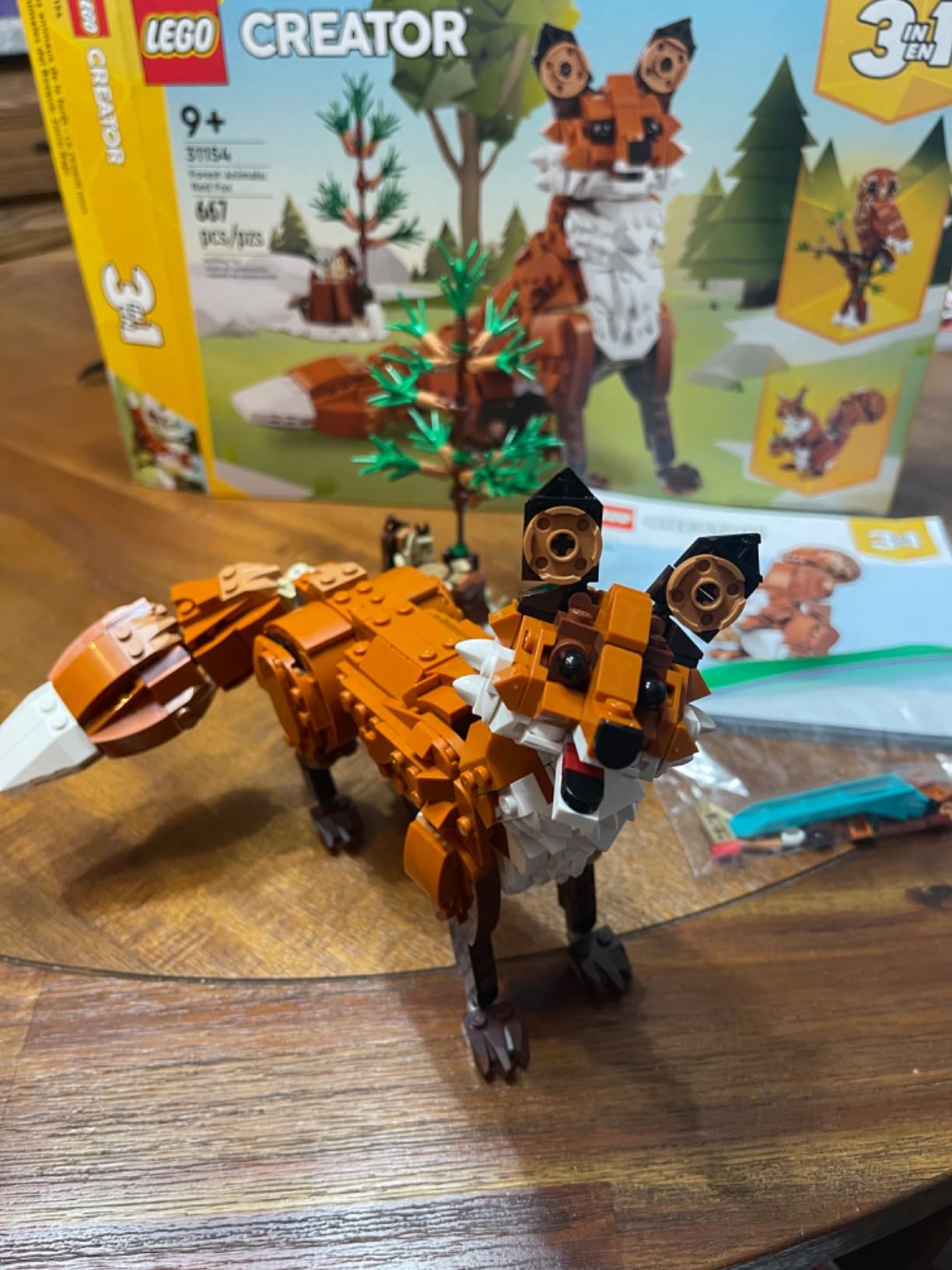 LEGO Creator 3 in 1 Forest Animals Red Fox Toys - Building Toys for Kids, Boys & Girls, Ages 9+ - W/ 3 Building Options into Fox, Owl, or Squirrel - Gift for Christmas - 31154 Customer Review LEGO Creator 3 in 1 Forest Animals Red Fox Toys - Building Toys for Kids, Boys & Girls, Ages 9+ - W/ 3 Building Options into Fox, Owl, or Squirrel - Gift for Christmas - 31154 - Customer Photo 2