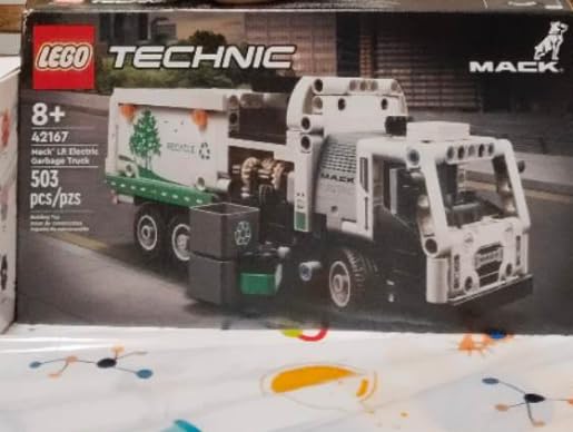 LEGO Technic Mack LR Electric Garbage Truck Toy, Buildable Kids Truck for Pretend Play, Great Gift for Boys, Girls and Kids Ages 8 and Up who Love Recycling Toys and Vehicles, 42167 - Customer Photo 1