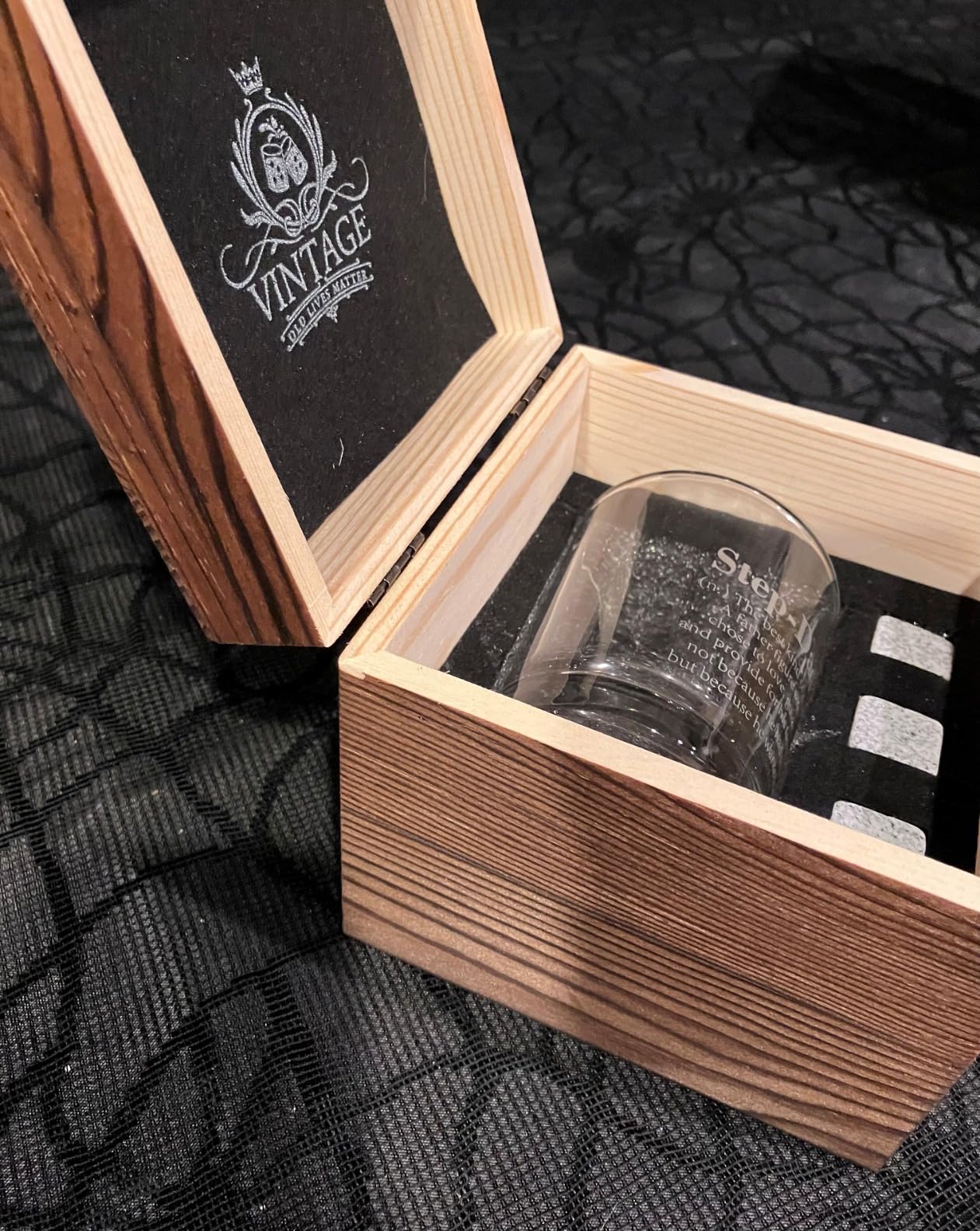 Ithmahco Step Dad Gifts for Christmas, Christmas Whiskey Gifts for Stepdad, Birthday Gift for Stepdad, Step Dad Gift from Daughter Son, Bonus Dads Presents, Stepdads Whiskey Bourbon Glasses - Customer Photo 0