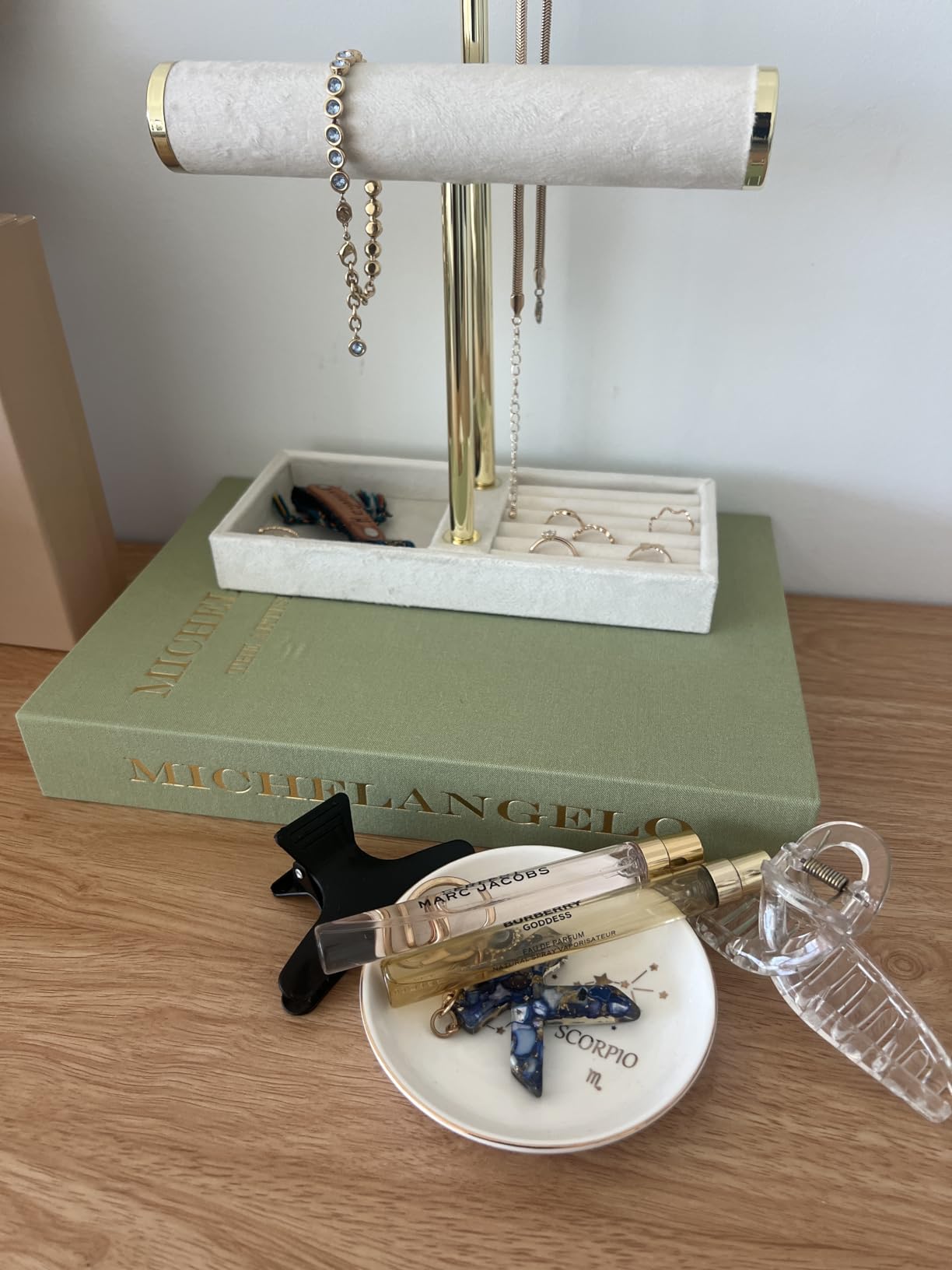 Homlouue Scorpio Zodiac Ring Dish - Birthday Gift for Women - Ceramic Astrology Sign Trinket Tray, Jewelry Holder - Constellation Gift for Best Friends - Customer Photo 1