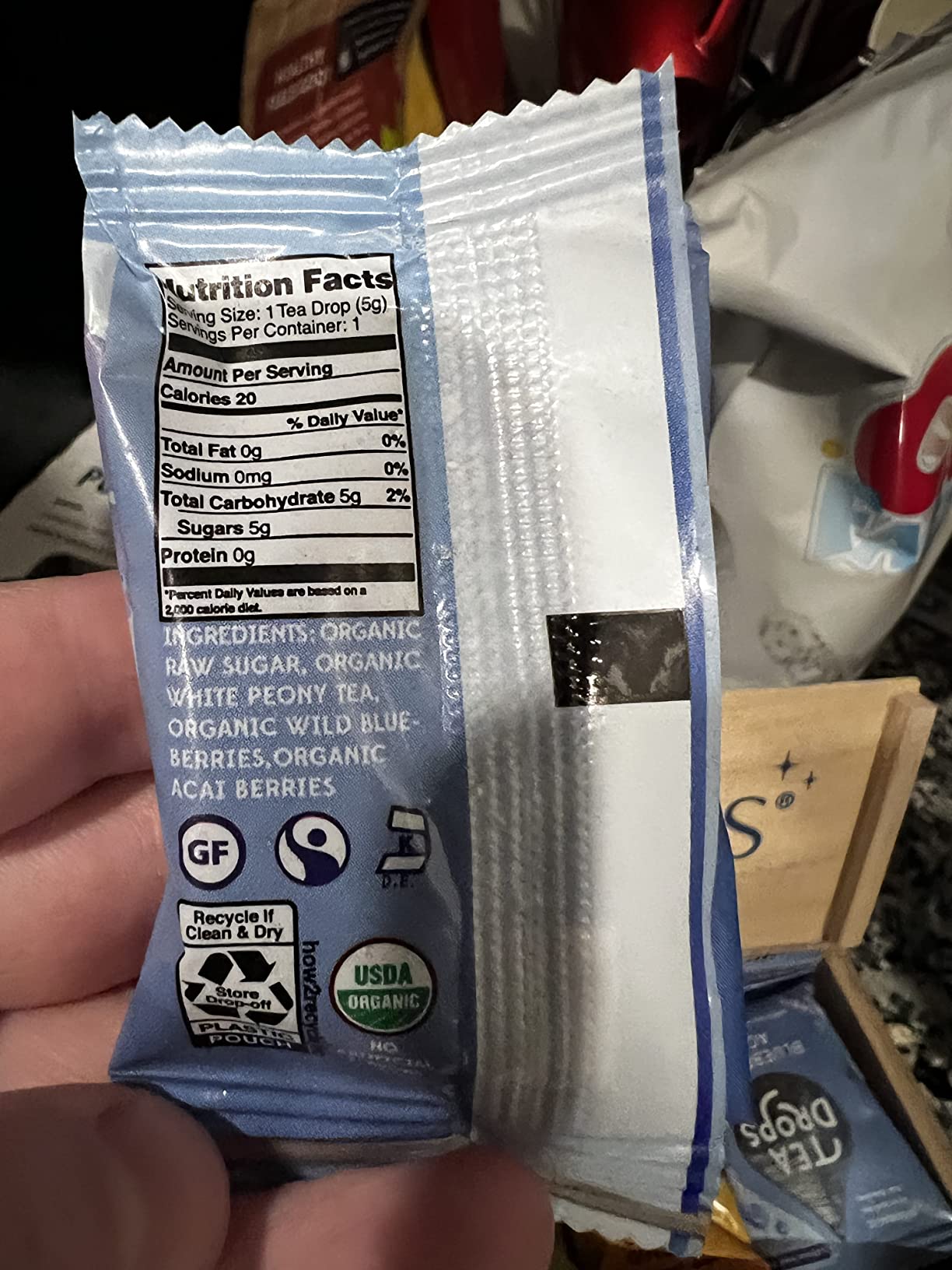 Tea Drops Holiday Gift Set | Organic Dissolvable Loose Leaf Tea | Microplastic-Free | Chai Spice Chocolate Earl Grey Citrus Ginger Rose Matcha Peppermint Ube Vanilla Bean Thai | 9 Sampler Assortment - 1 Per Flavor - Customer Photo 2