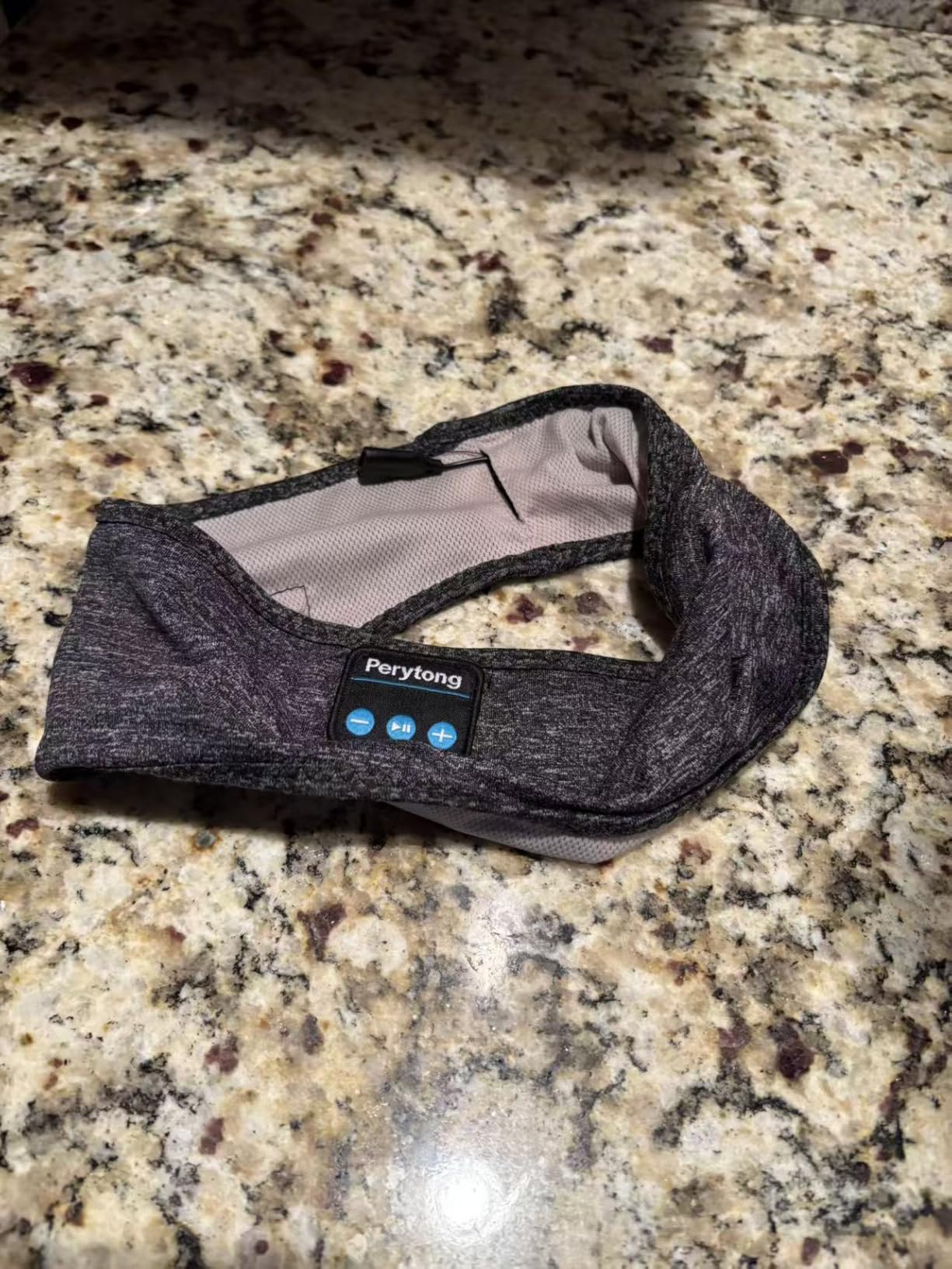 Perytong Sleep Headphones Bluetooth Headband, Headband Headphones for Sleeping, Running, Yoga, Fitness, Travel, Meditation, Suitable for Side Sleepers, Gift for Men Women, Tech Gadgets - Customer Photo 1