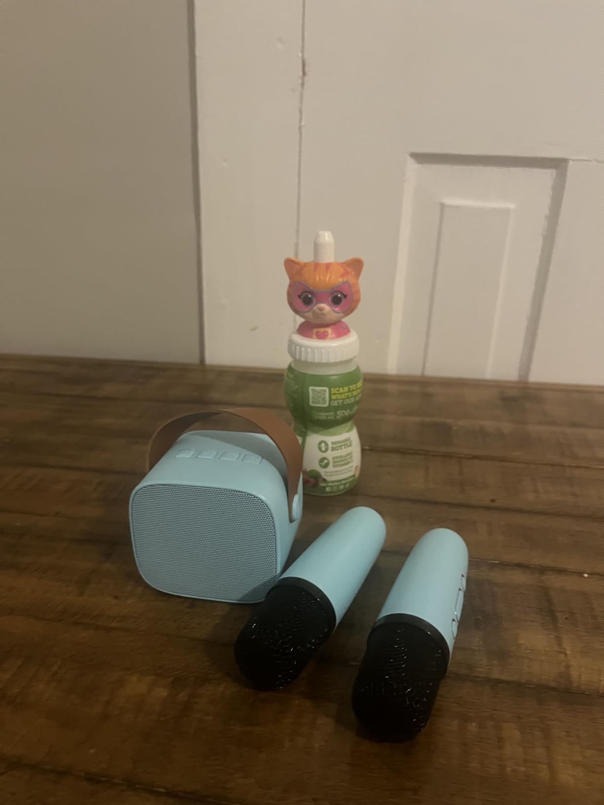 Mini Karaoke Machine with 2 Wireless Microphones, TOP Kids Gifts for Girls Ages 3, 4, 5, 6, 7, 8, 9, 10, 11, 12 +Years Old, 4-12th Christmas Birthday Toy Gift for Girls Boys Party (Purple) - Customer Photo 2