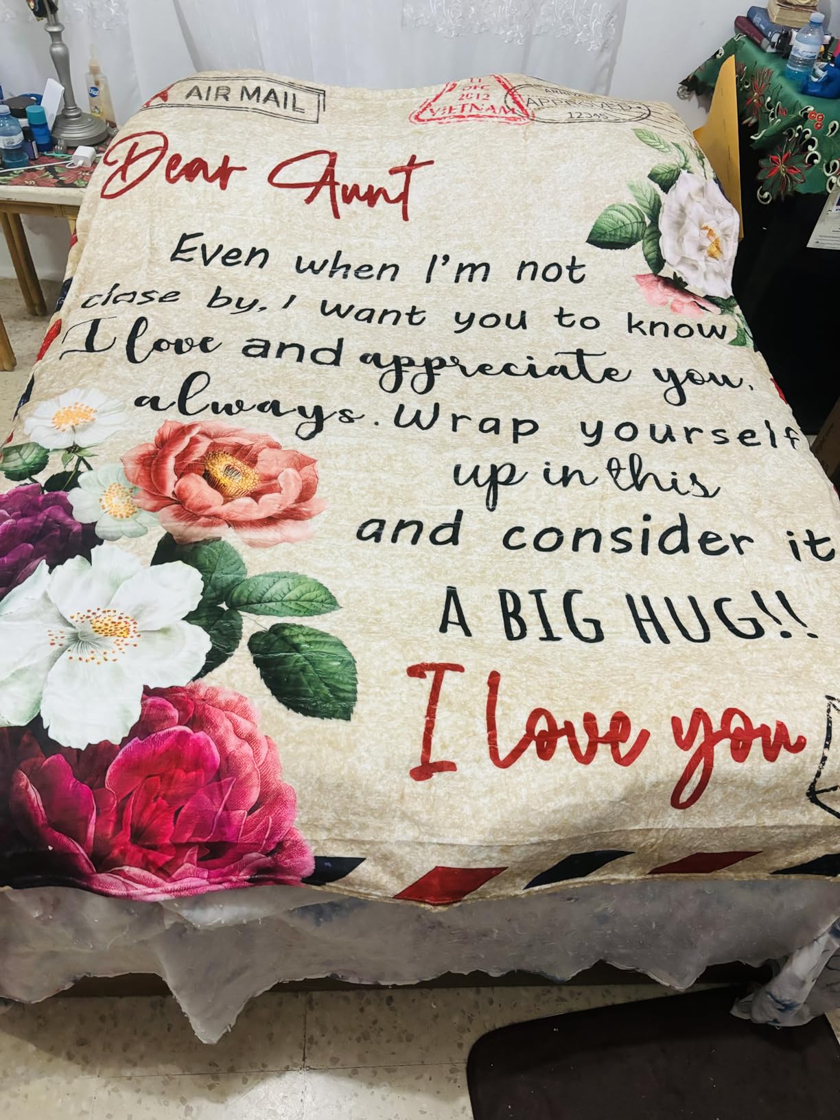Aunt Gifts Blanket, Best Aunt Ever Gifts, for Aunts from Niece/Nephew, 60