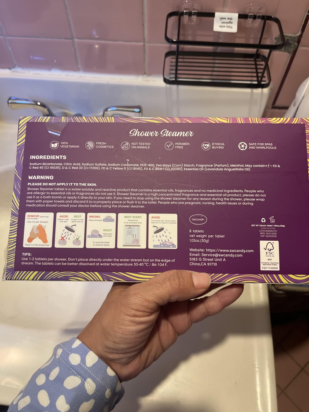 Shower Steamers Aromatherapy Birthday Gifts for Women - SWCANDY 8 Pcs Stocking Stuffers White Elephant Gifts for Adults Mom Men Teen Self Care with Natural Essential Oils Relaxation Home SPA Christmas - Customer Photo 3