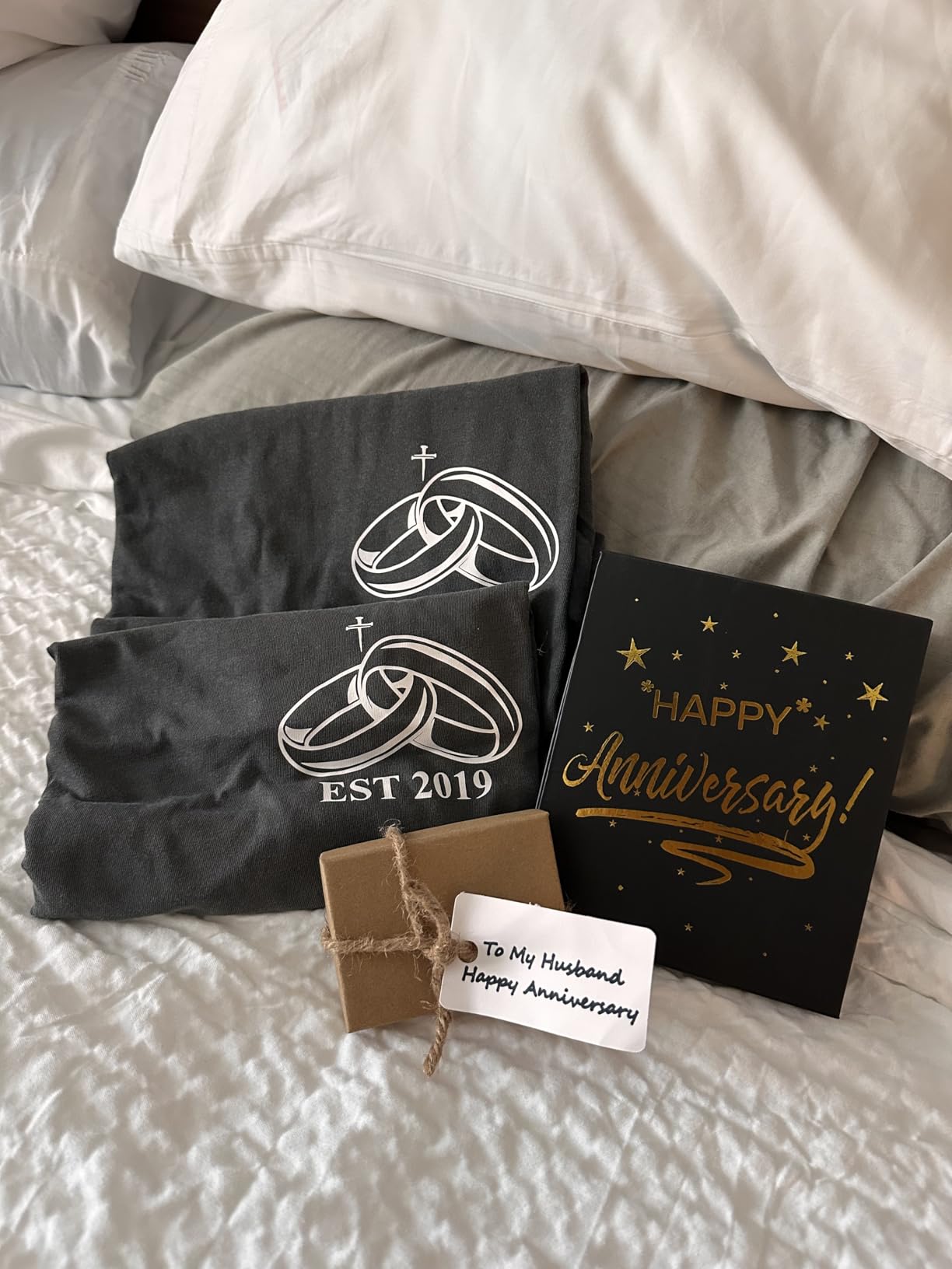 10 Year Anniversary Tin Gifts for Her Him Gift 10th Wedding Anniversary for Couples Wife Husband Men, Hand Forged Tin Aluminum Heart Art Keepsake Home Decor Artwork - Customer Photo 2