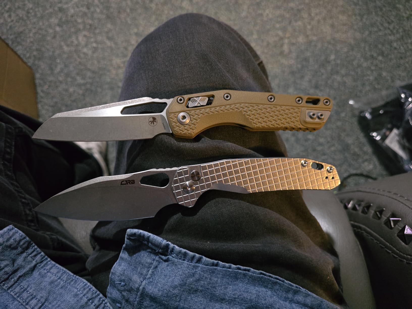 CJRB Frack Folding Pocket Knife, 3.9