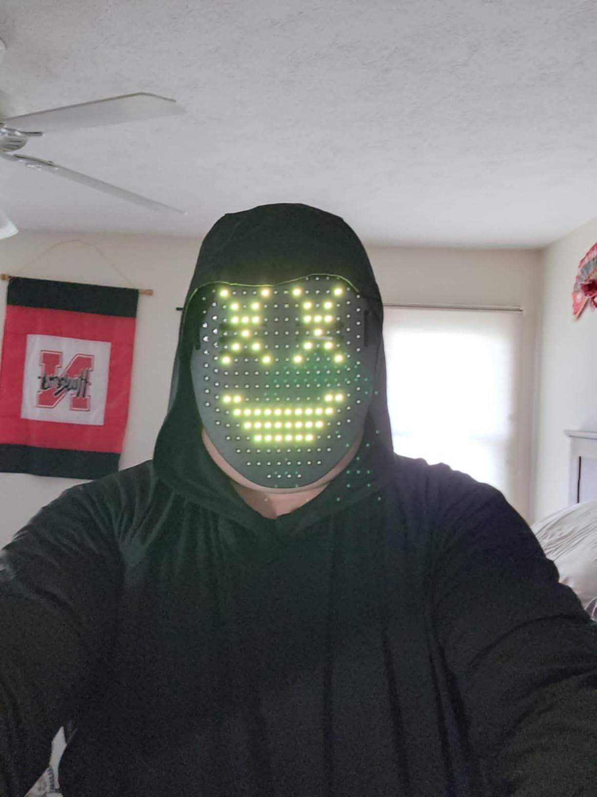 Mr.Pang LED Mask Light up Mask with Gesture Sensing, Cool Face Transforming Mask, Perfect Gifts for Halloween Christmas Birthday Cosplay Party - Customer Photo 1