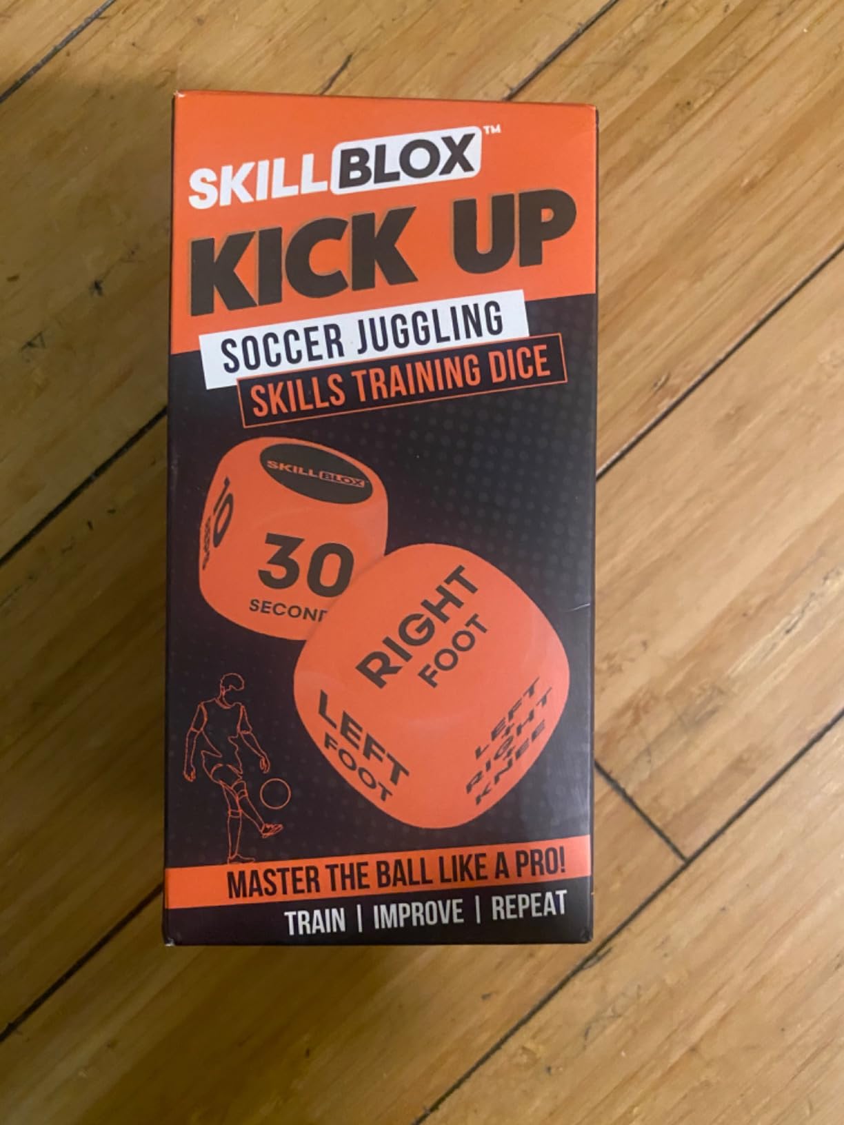 Soccer Kick Up Training Dice (2 pcs) - Soccer Gifts for Boys 8-12 Juggling Skills Game - Training Equipment Accessories (Kick UP DICE) - Customer Photo 1