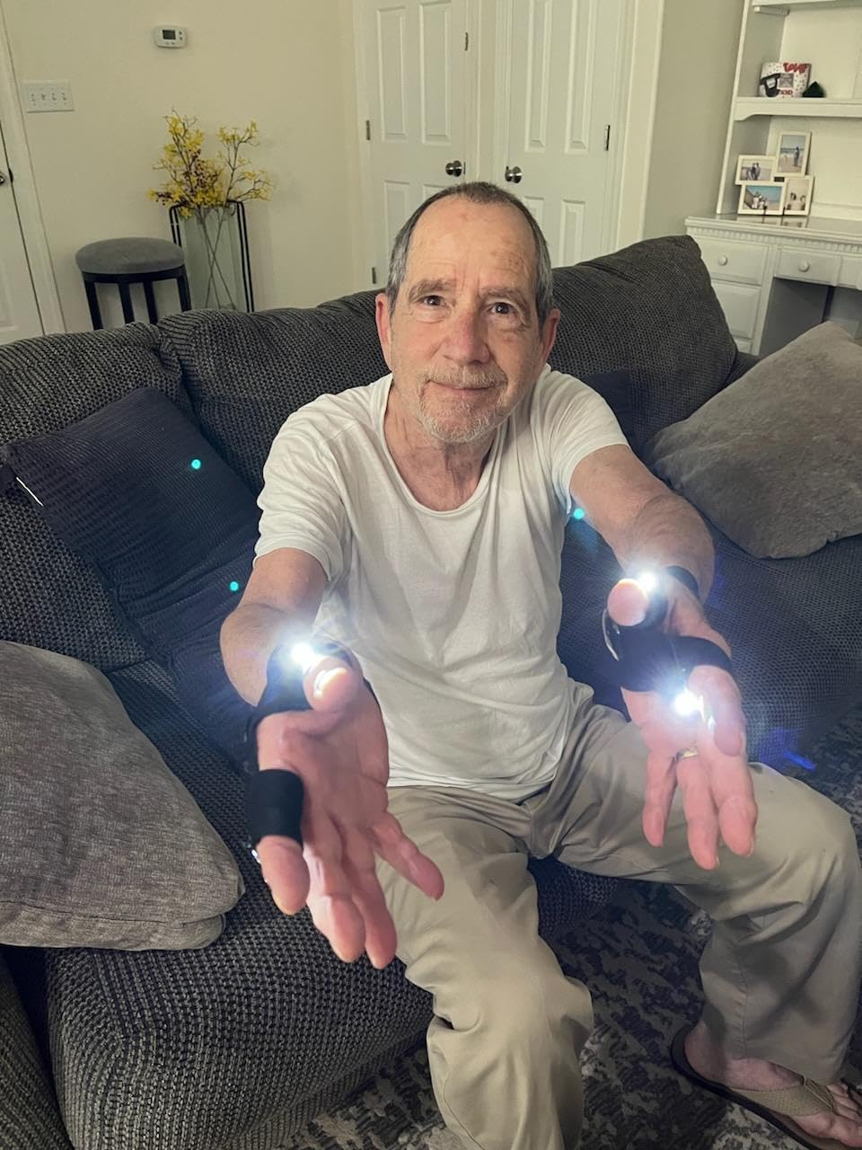 LED Flashlight Gloves Stocking Stuffers for Men Adults Gifts for Men Dad Birthday Gadgets Gifts Valentines Christmas for Him Boyfriend Husband Fishing Camping Repairing Tools Customer Review LED Flashlight Gloves Stocking Stuffers for Men Adults Gifts for Men Dad Birthday Gadgets Gifts Valentines Christmas for Him Boyfriend Husband Fishing Camping Repairing Tools - Customer Photo 1